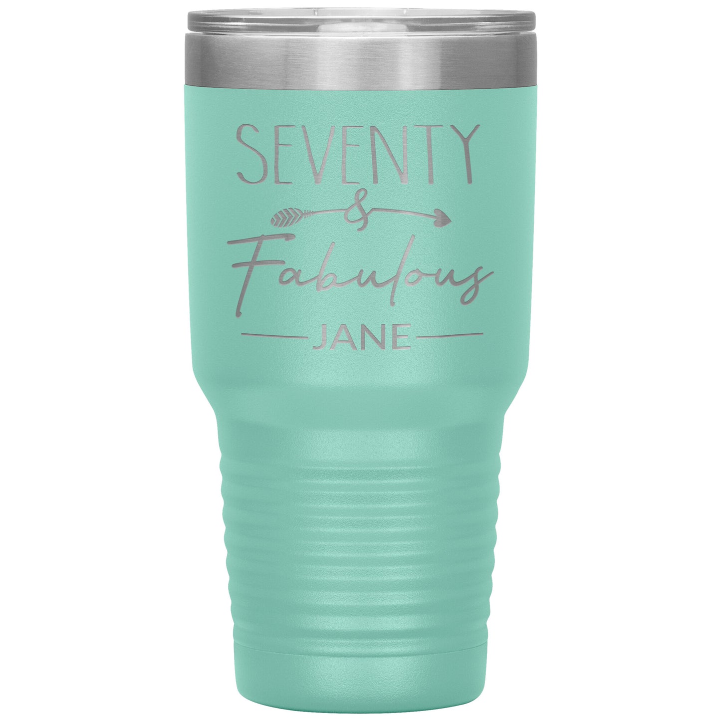 Seventy and Fabulous Name Tumbler