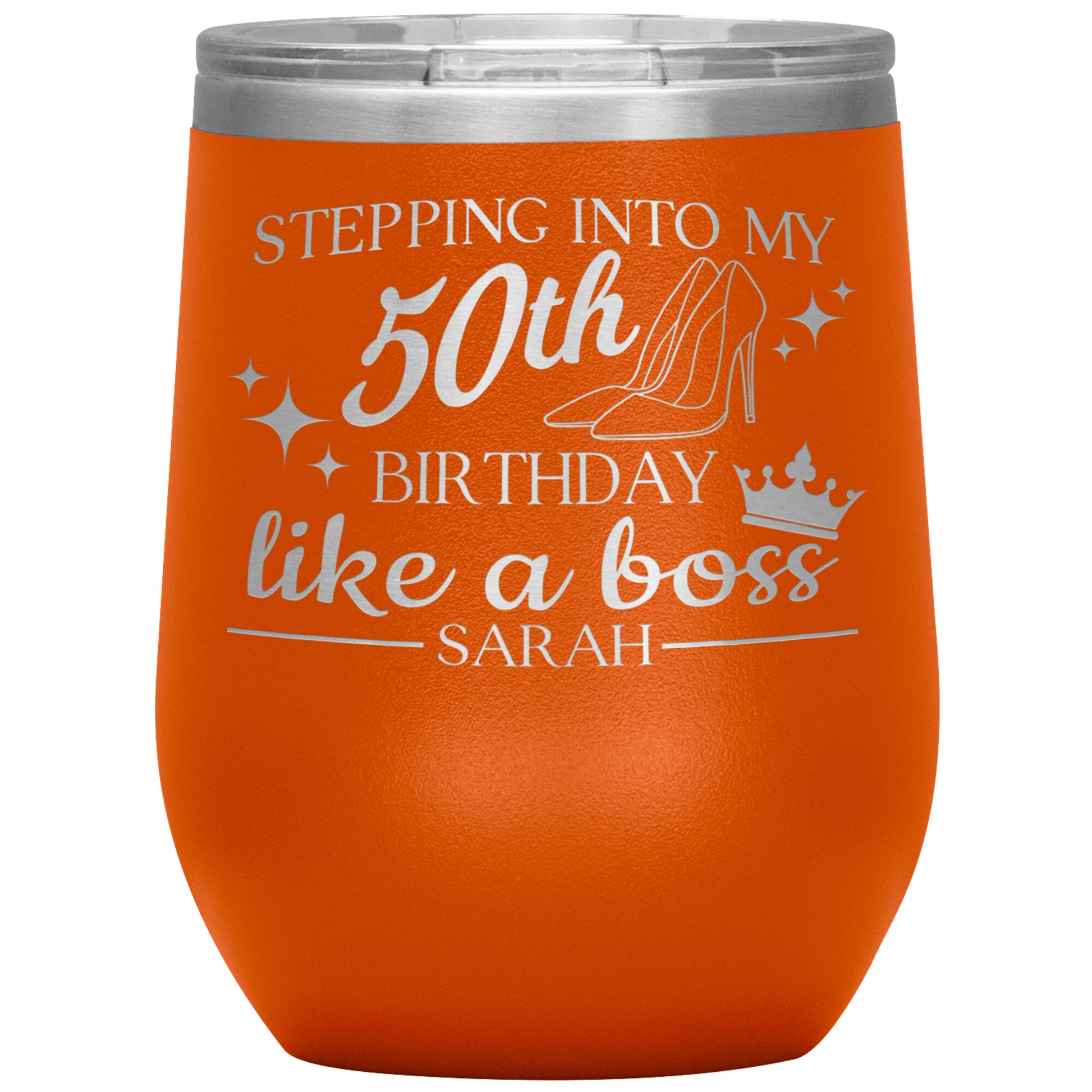 Stepping Into My 50th Birthday Like a Boss Tumbler