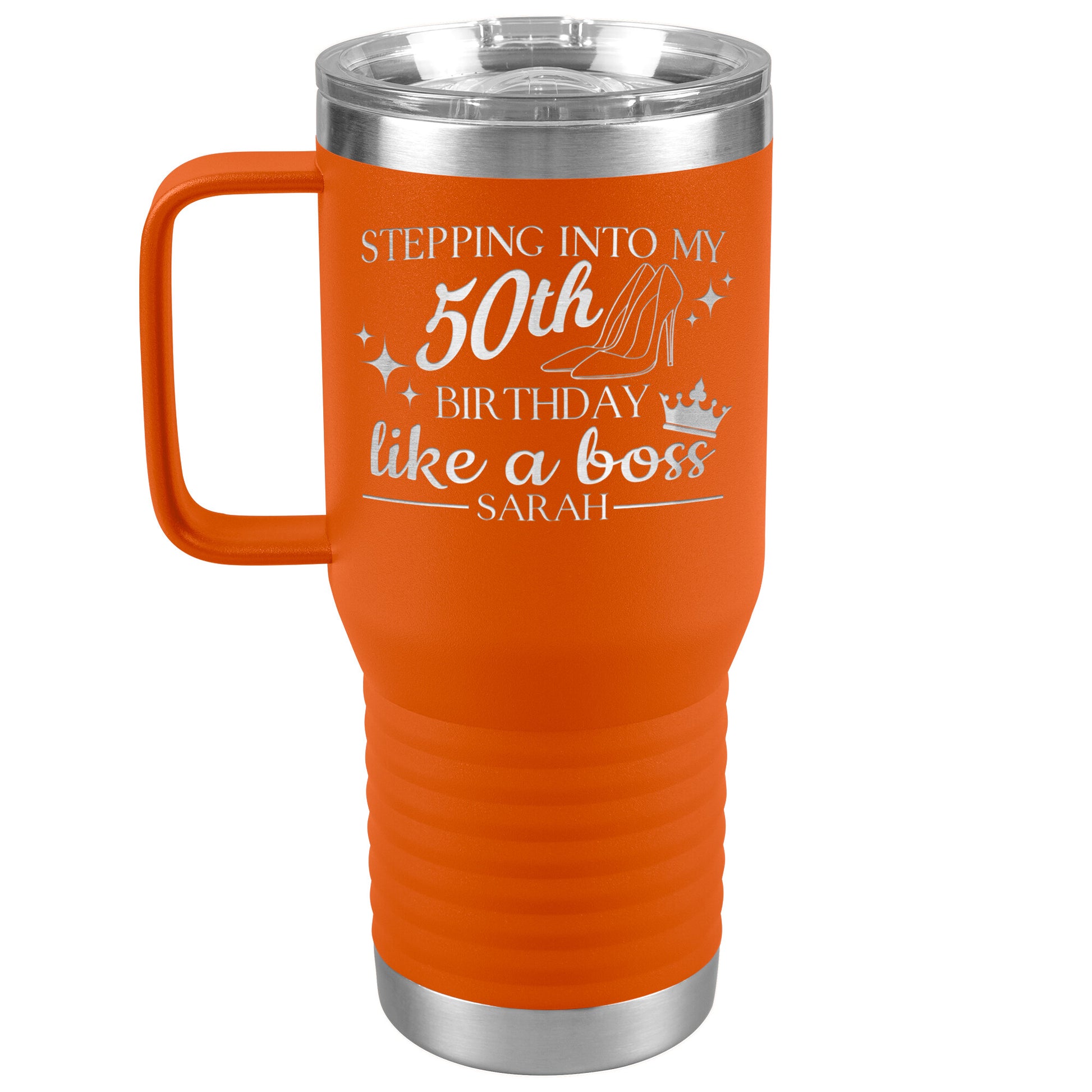 Stepping Into My 50th Birthday Like a Boss Tumbler
