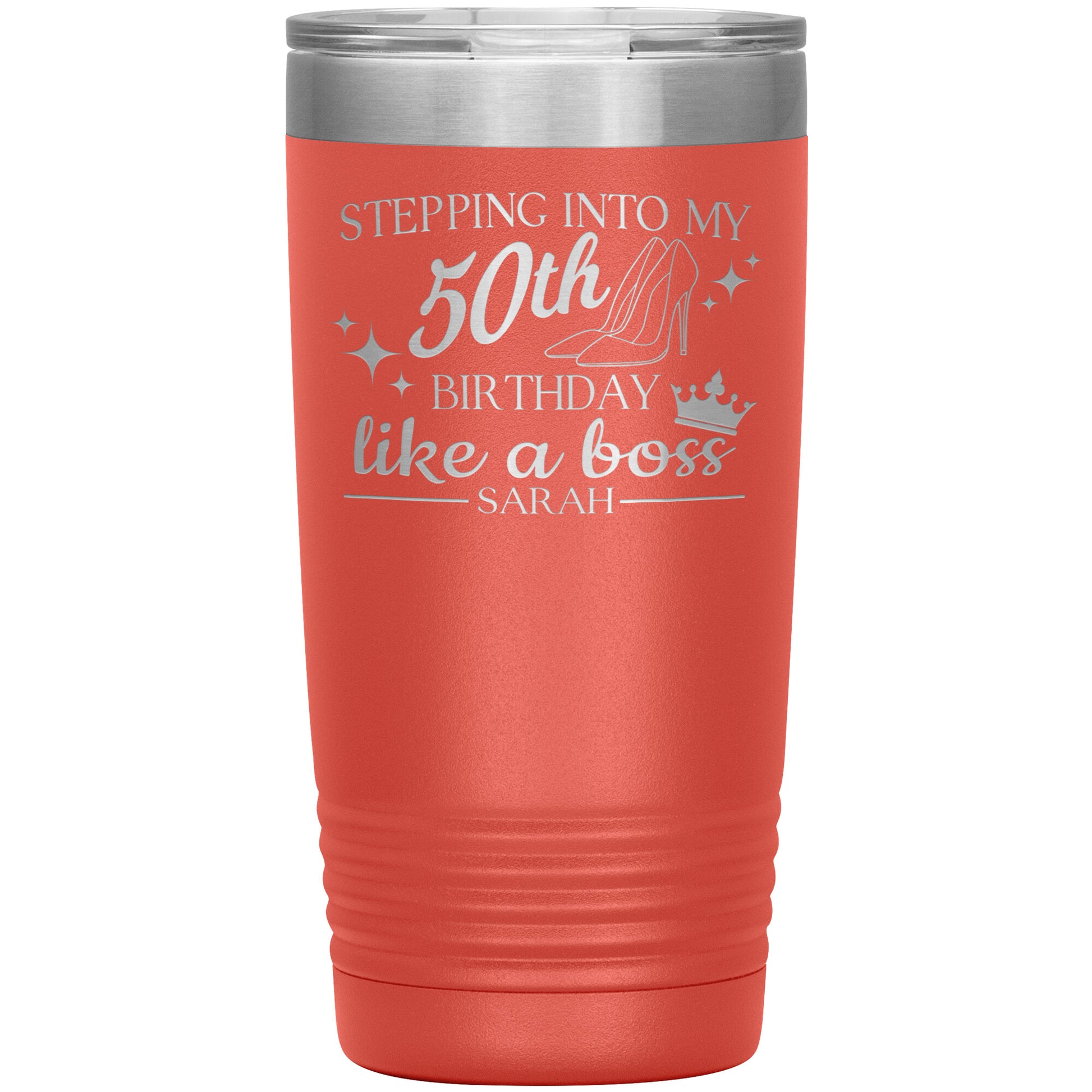 Stepping Into My 50th Birthday Like a Boss Tumbler