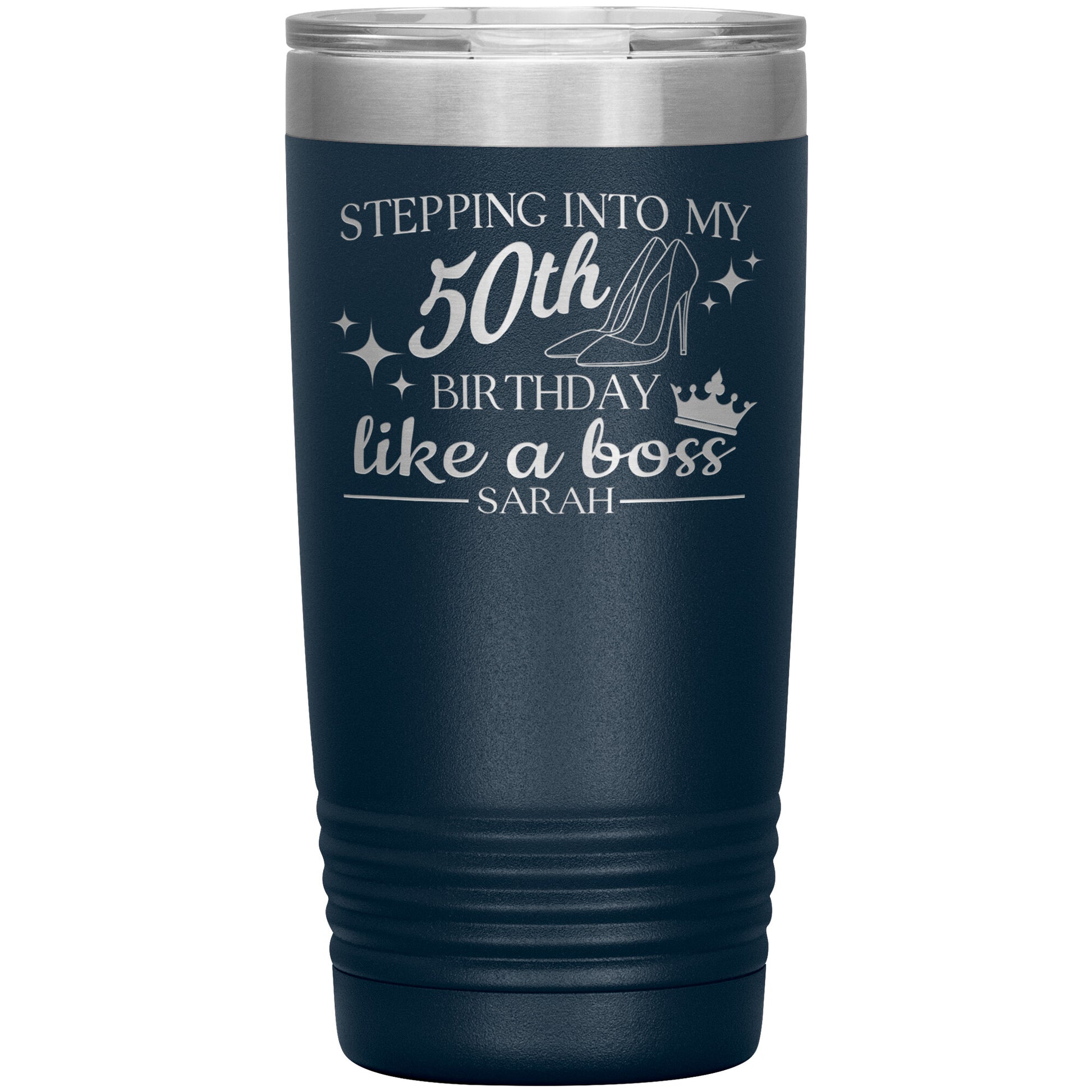 Stepping Into My 50th Birthday Like a Boss Tumbler