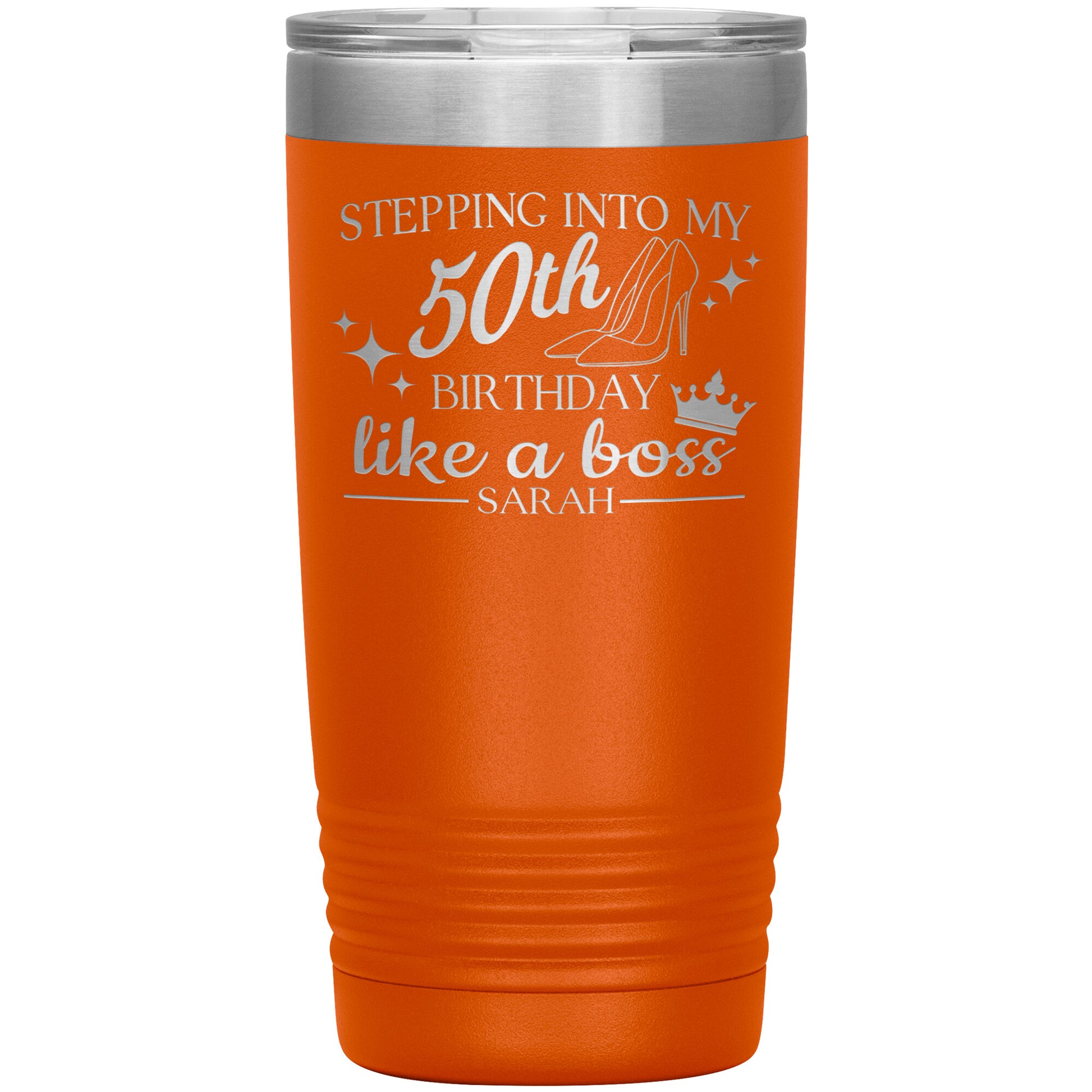 Stepping Into My 50th Birthday Like a Boss Tumbler