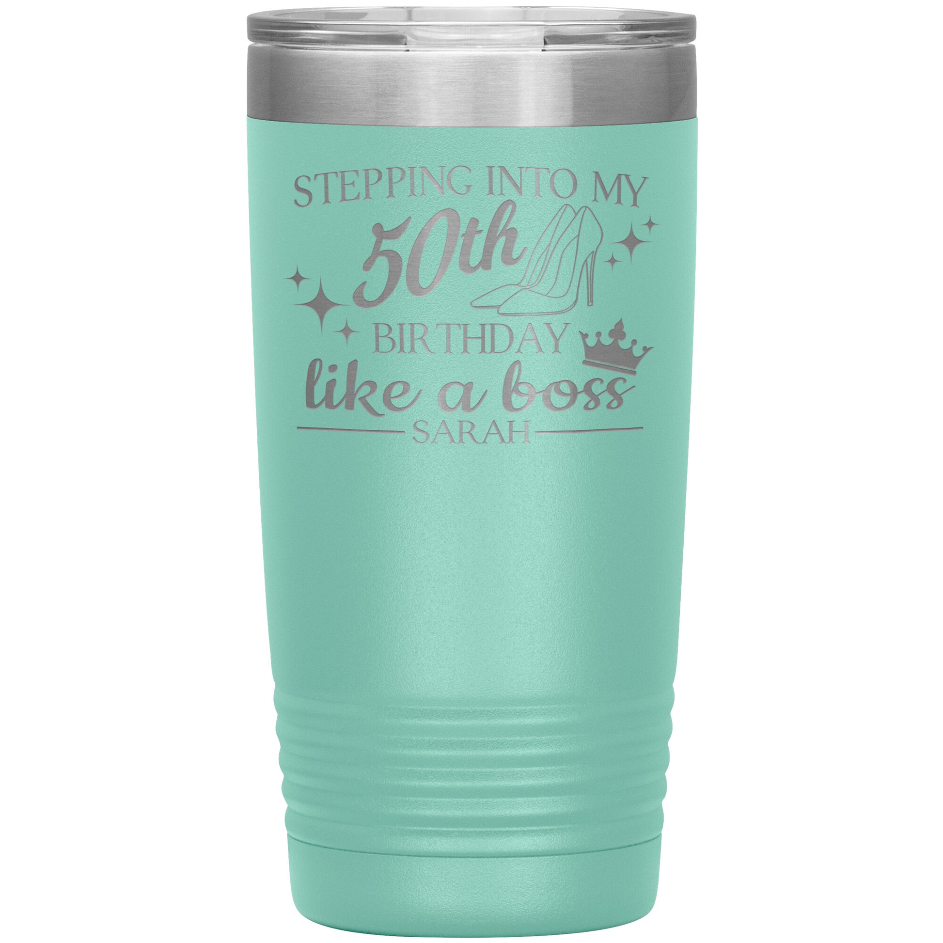 Stepping Into My 50th Birthday Like a Boss Tumbler