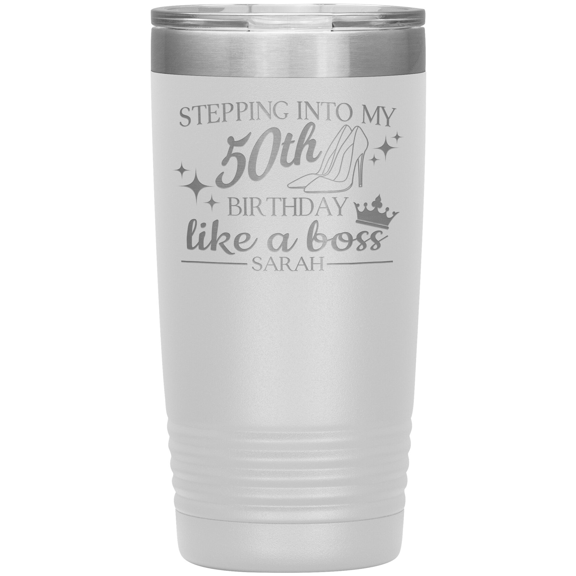 Stepping Into My 50th Birthday Like a Boss Tumbler