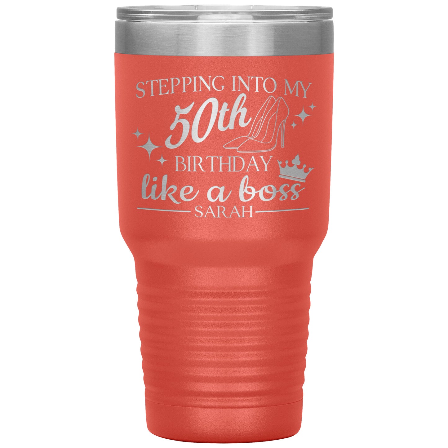 Stepping Into My 50th Birthday Like a Boss Tumbler