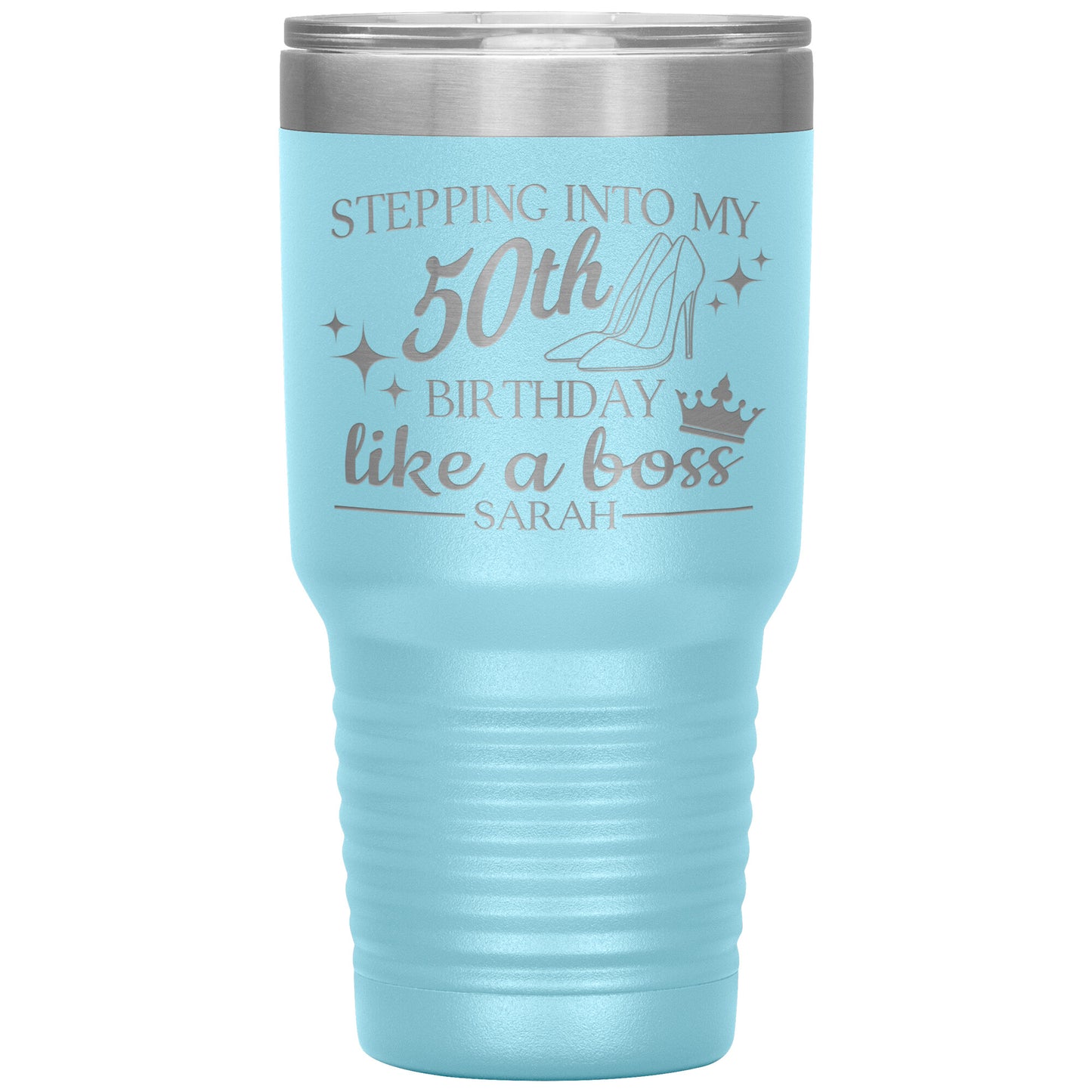 Stepping Into My 50th Birthday Like a Boss Tumbler