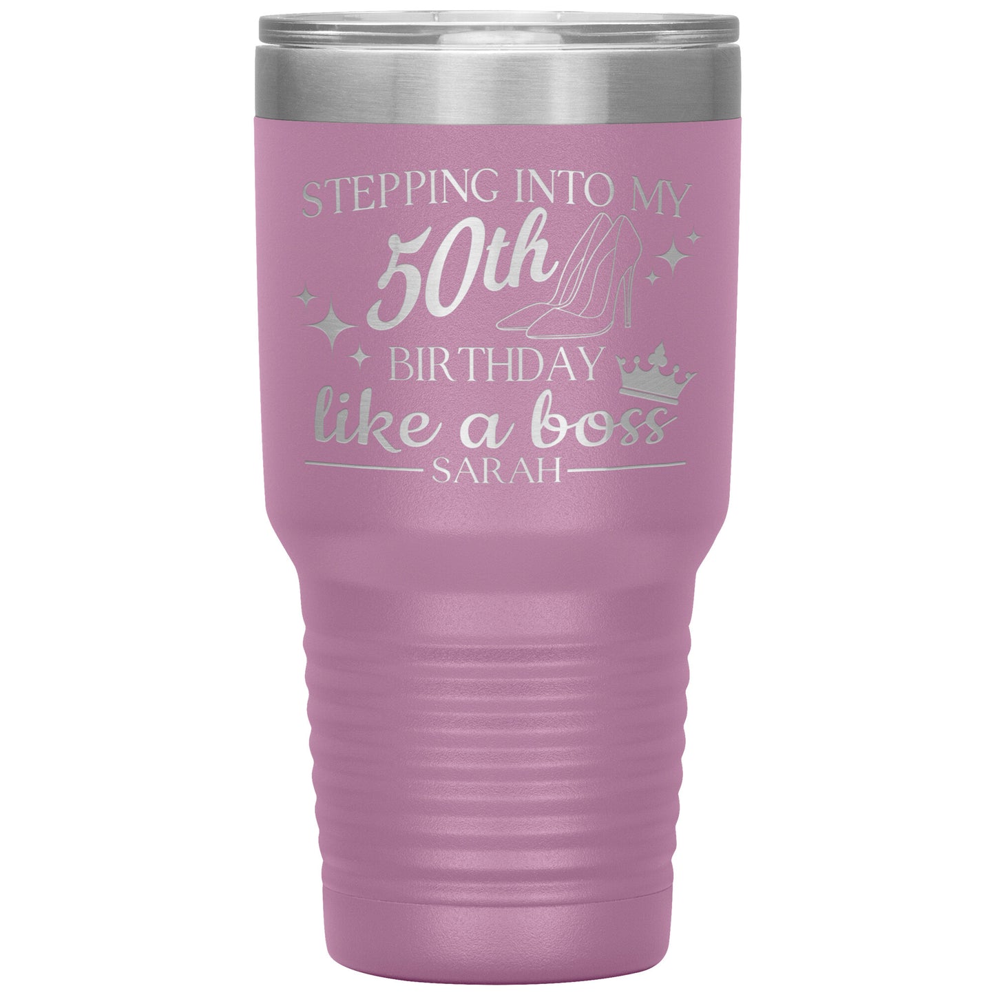 Stepping Into My 50th Birthday Like a Boss Tumbler