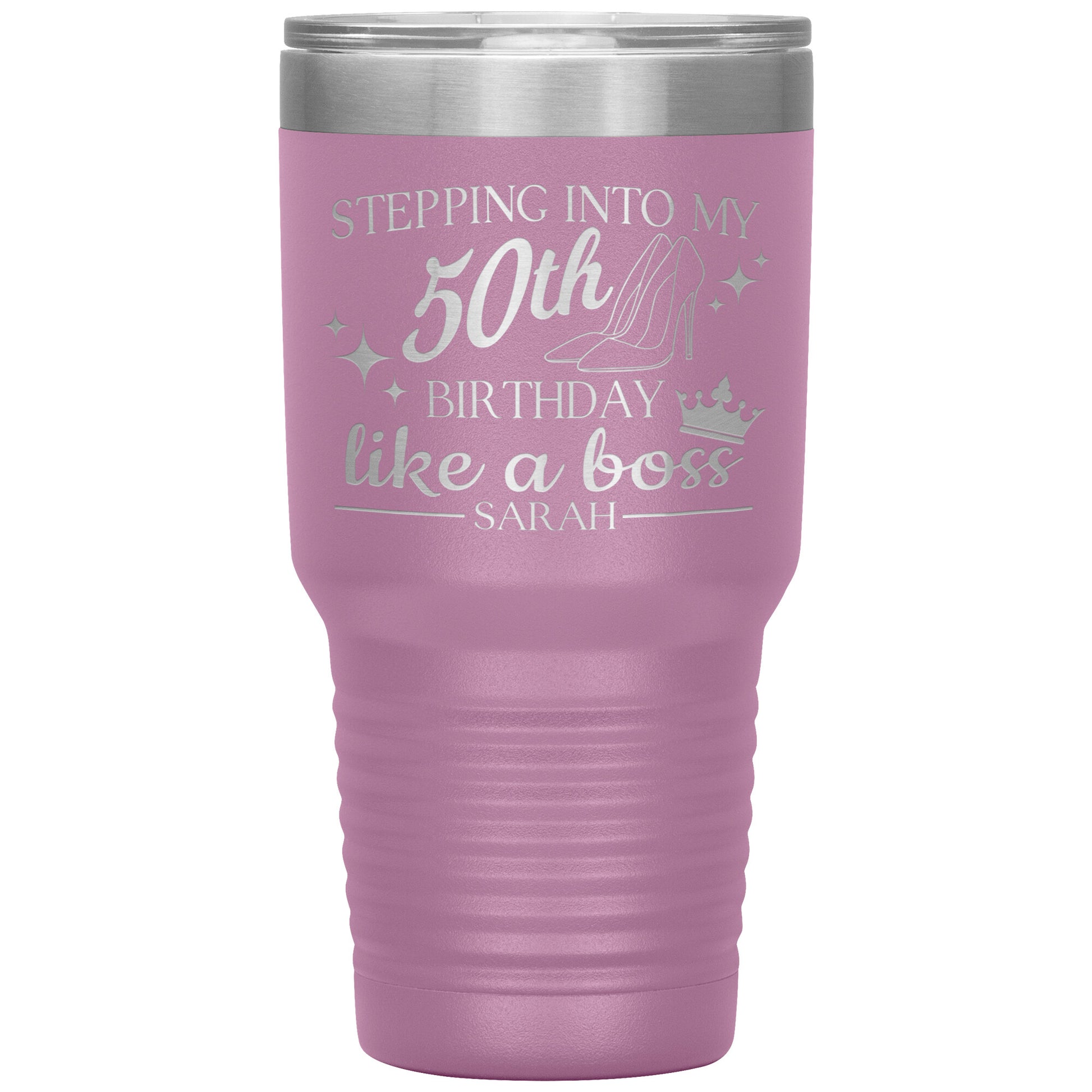 Stepping Into My 50th Birthday Like a Boss Tumbler