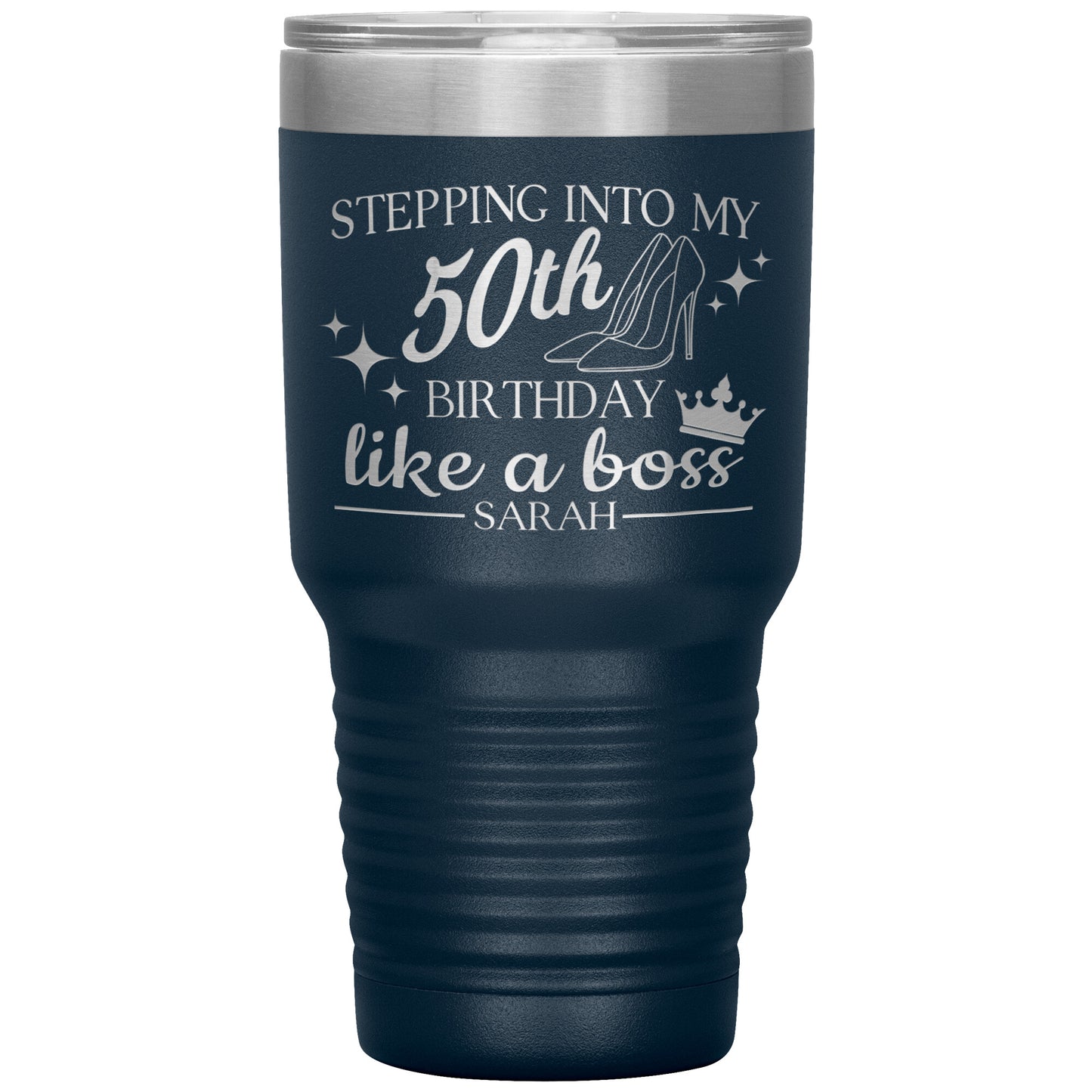 Stepping Into My 50th Birthday Like a Boss Tumbler