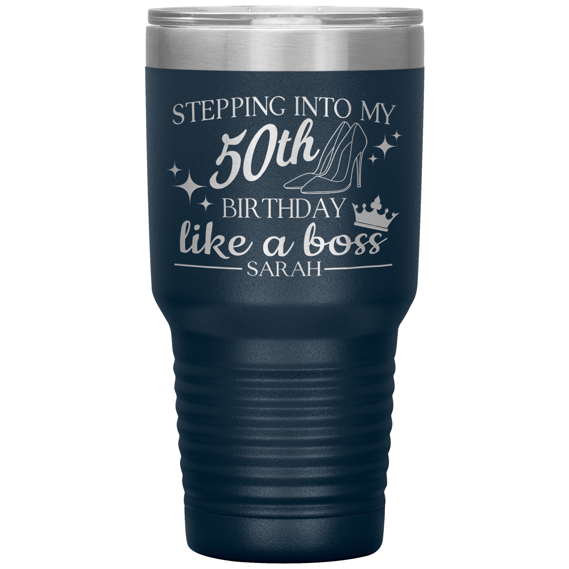 Stepping Into My 50th Birthday Like a Boss Tumbler