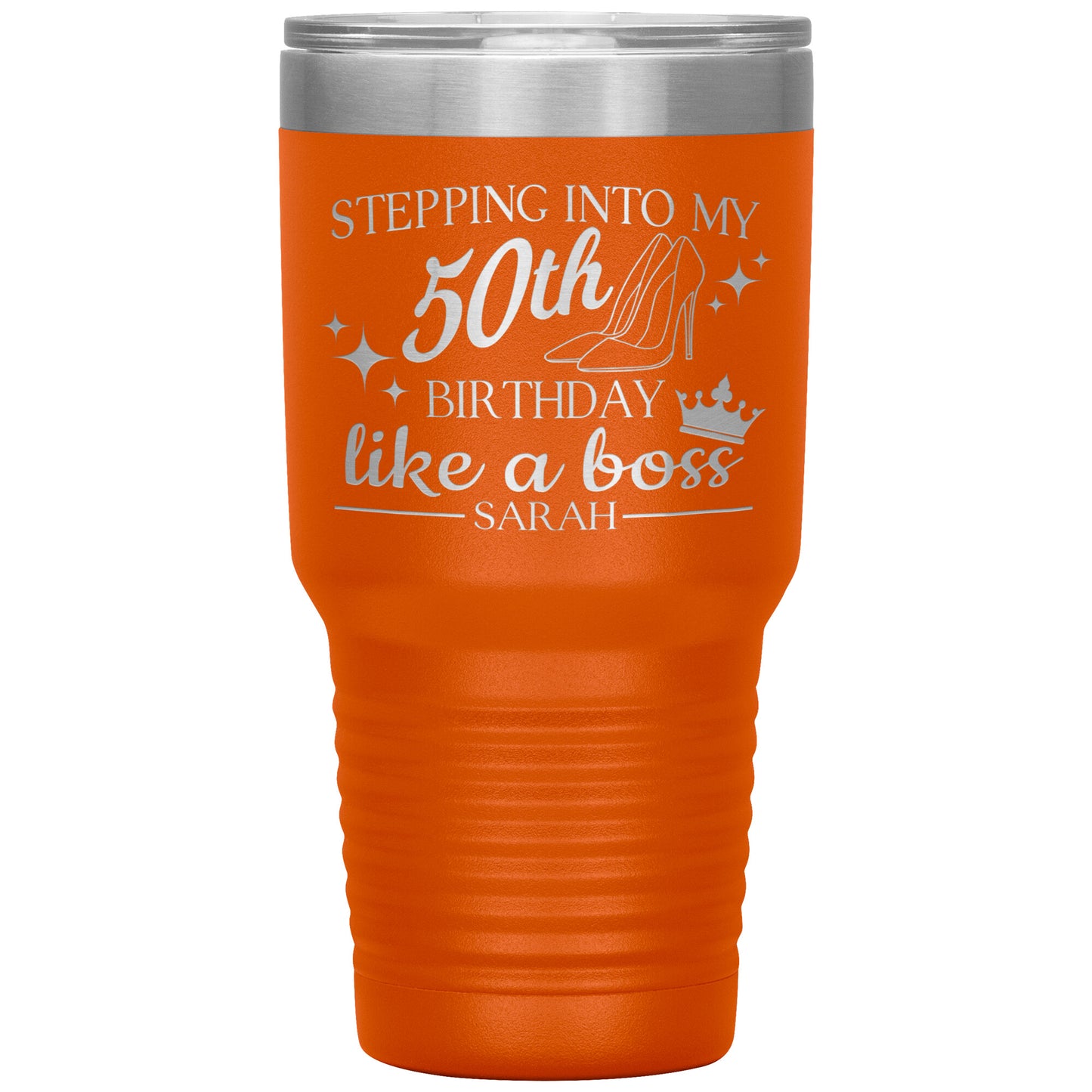 Stepping Into My 50th Birthday Like a Boss Tumbler