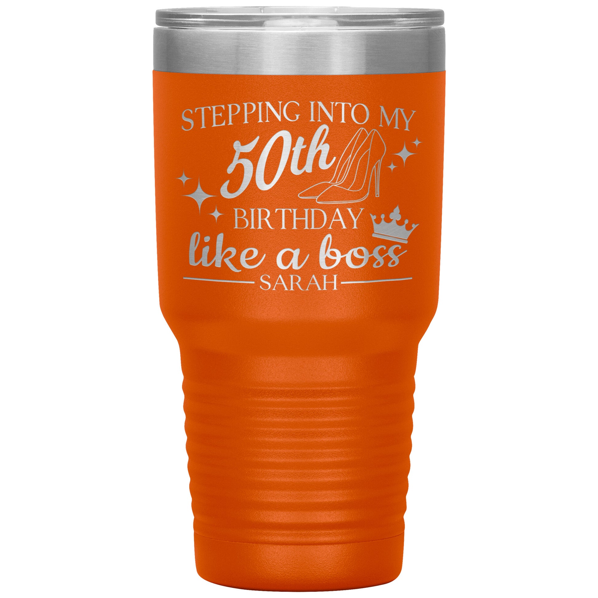Stepping Into My 50th Birthday Like a Boss Tumbler