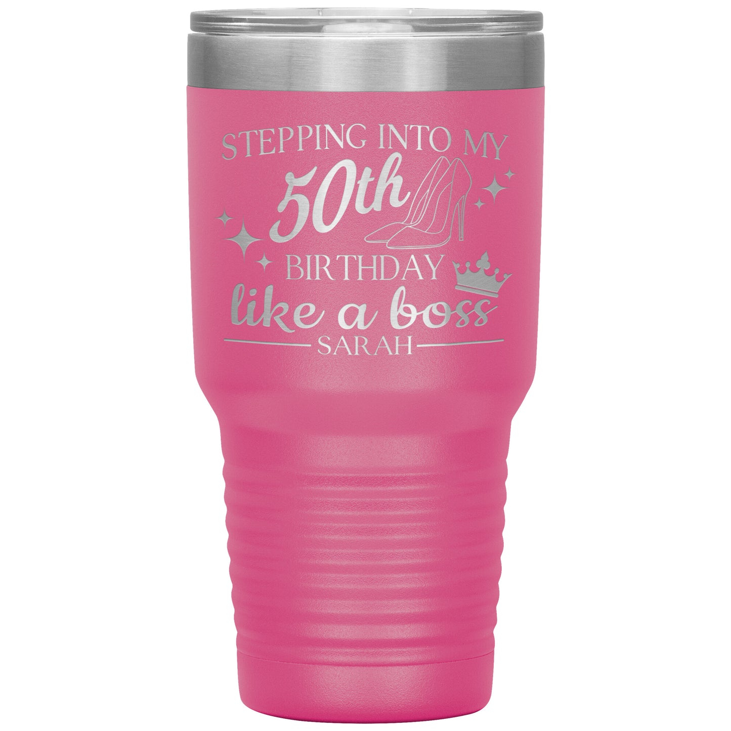 Stepping Into My 50th Birthday Like a Boss Tumbler