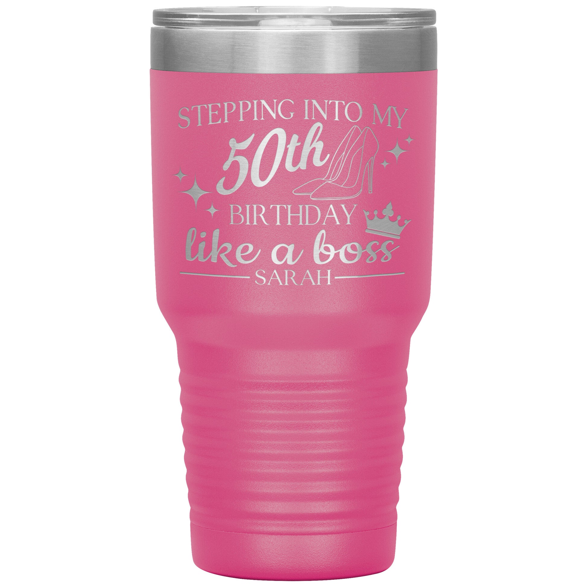 Stepping Into My 50th Birthday Like a Boss Tumbler