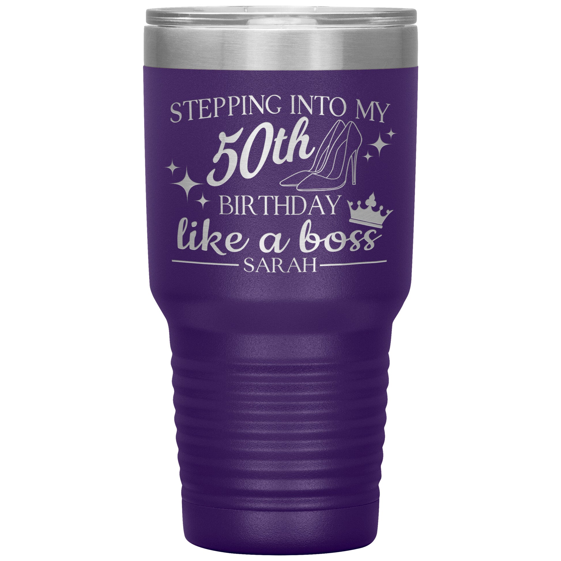 Stepping Into My 50th Birthday Like a Boss Tumbler
