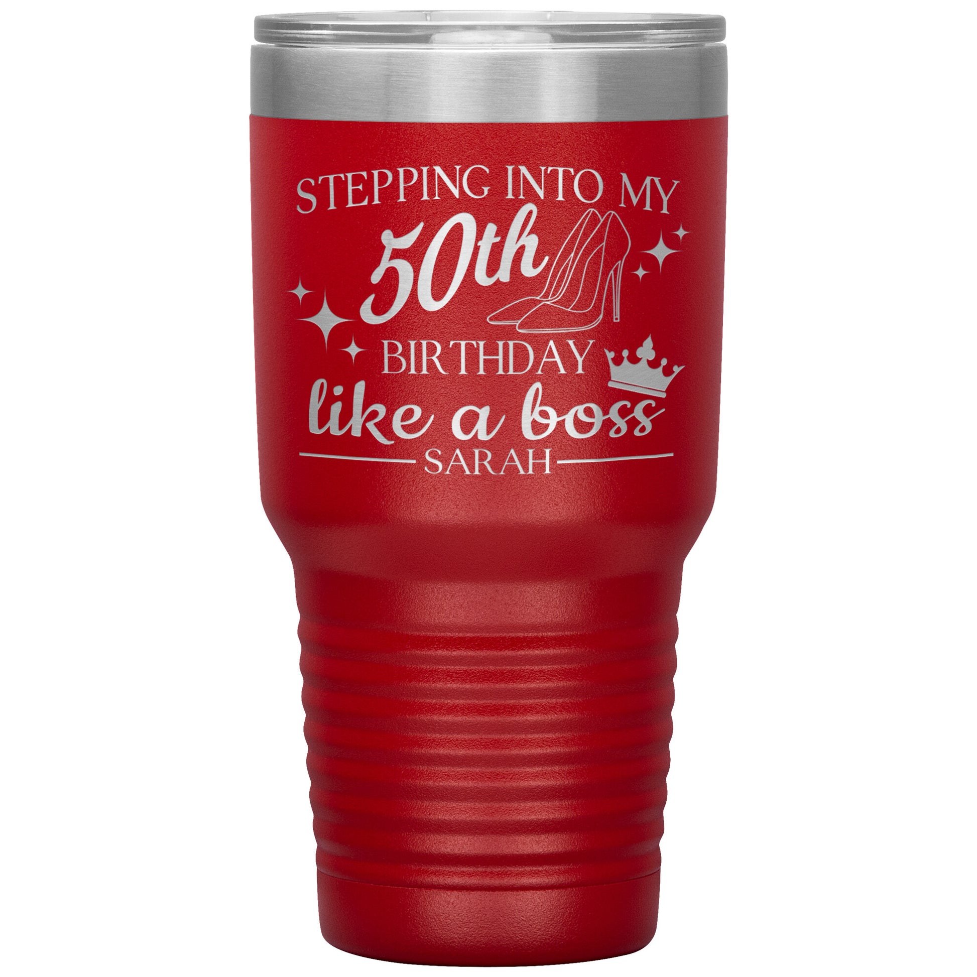 Stepping Into My 50th Birthday Like a Boss Tumbler