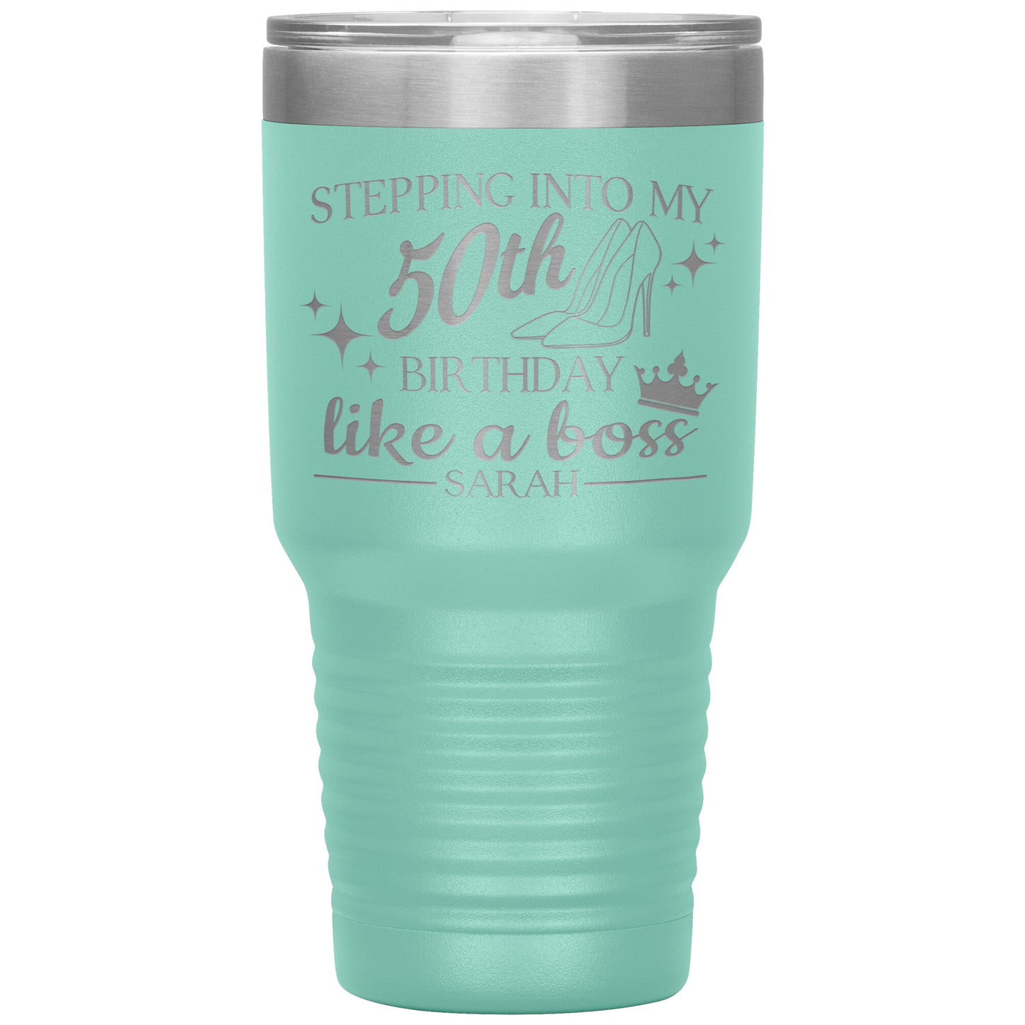 Stepping Into My 50th Birthday Like a Boss Tumbler