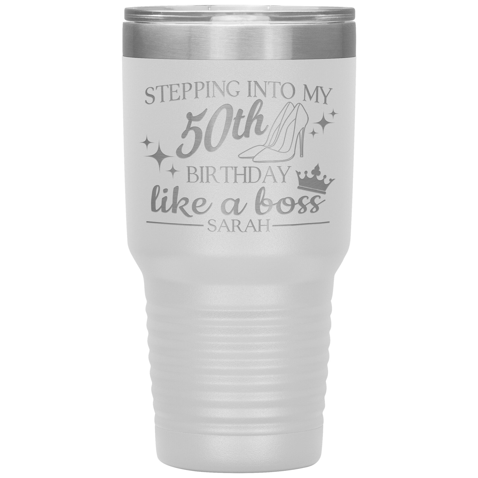 Stepping Into My 50th Birthday Like a Boss Tumbler