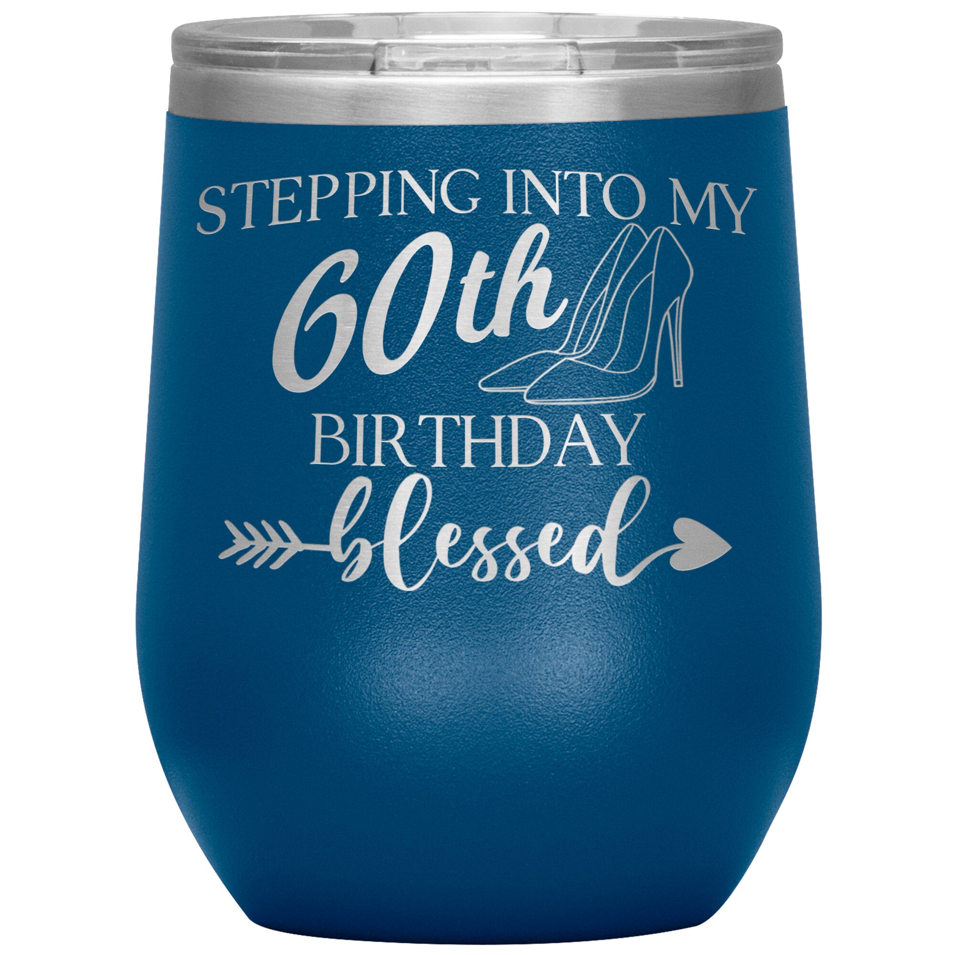 Stepping Into My 60th Birthday Blessed Tumbler