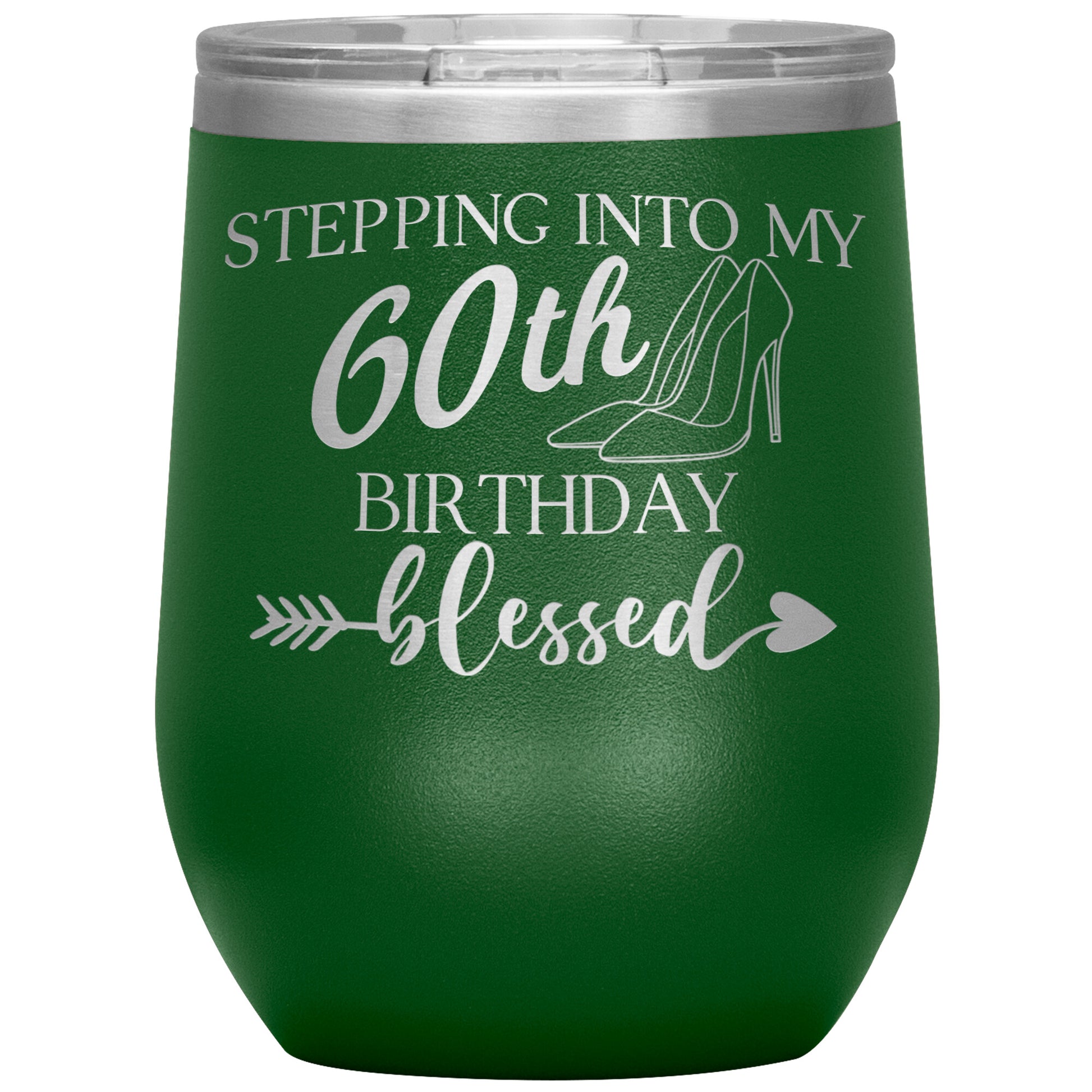 Stepping Into My 60th Birthday Blessed Tumbler