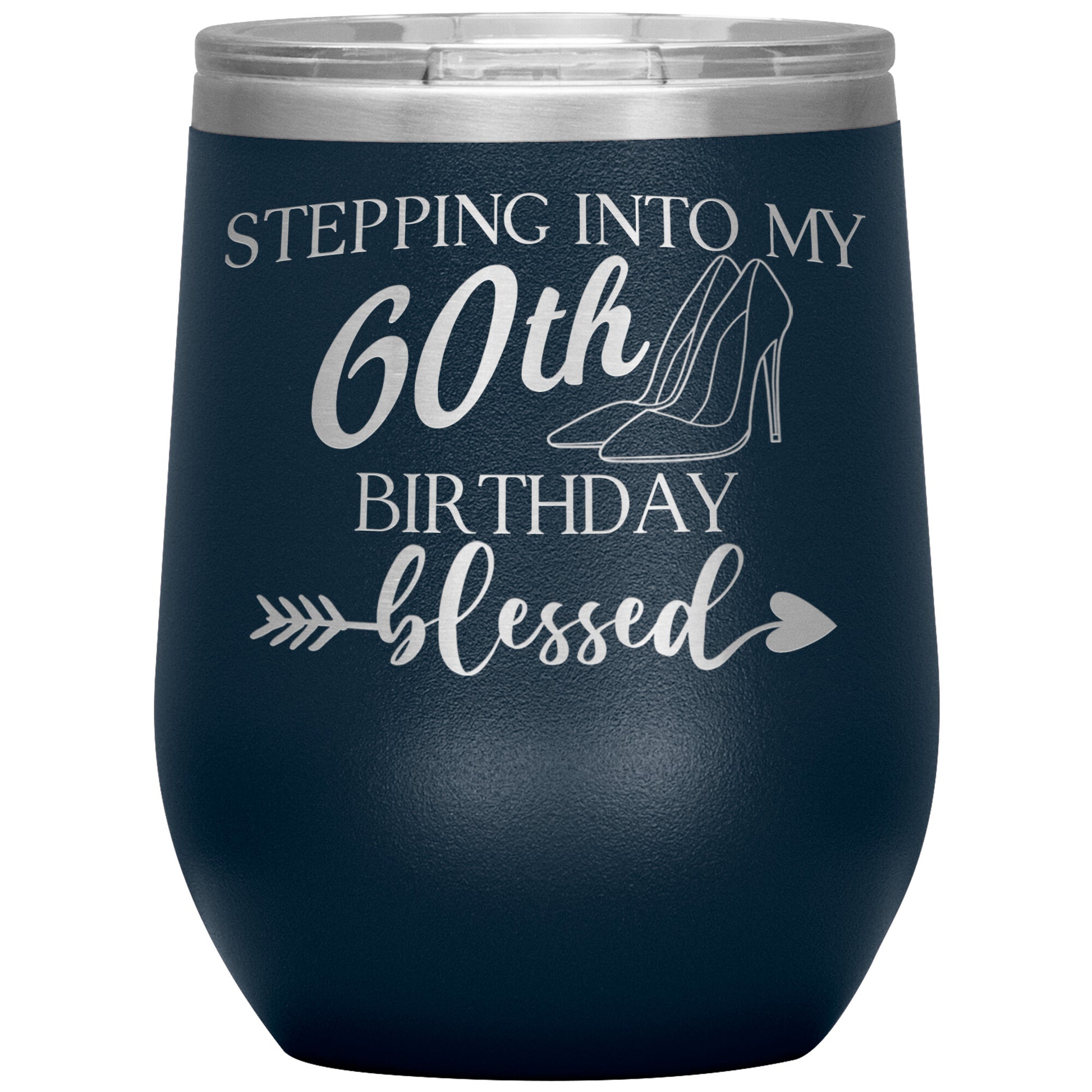 Stepping Into My 60th Birthday Blessed Tumbler