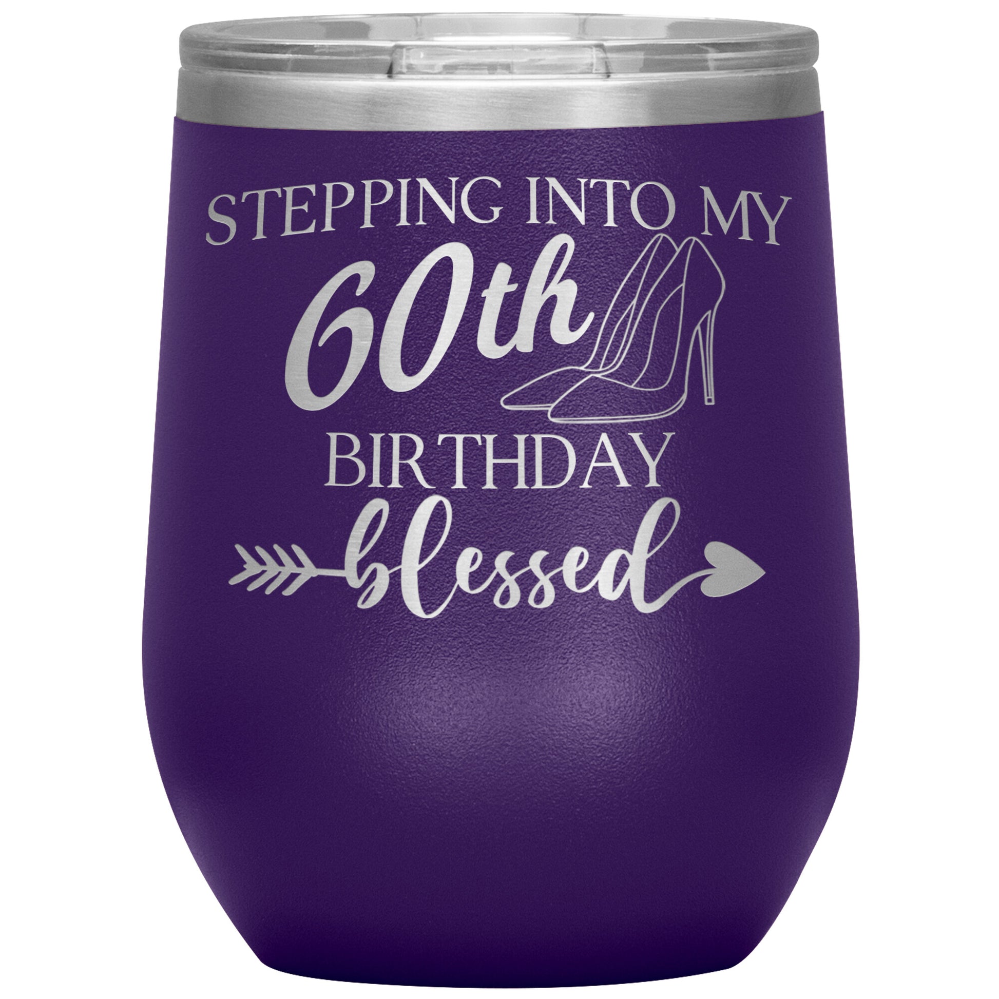 Stepping Into My 60th Birthday Blessed Tumbler