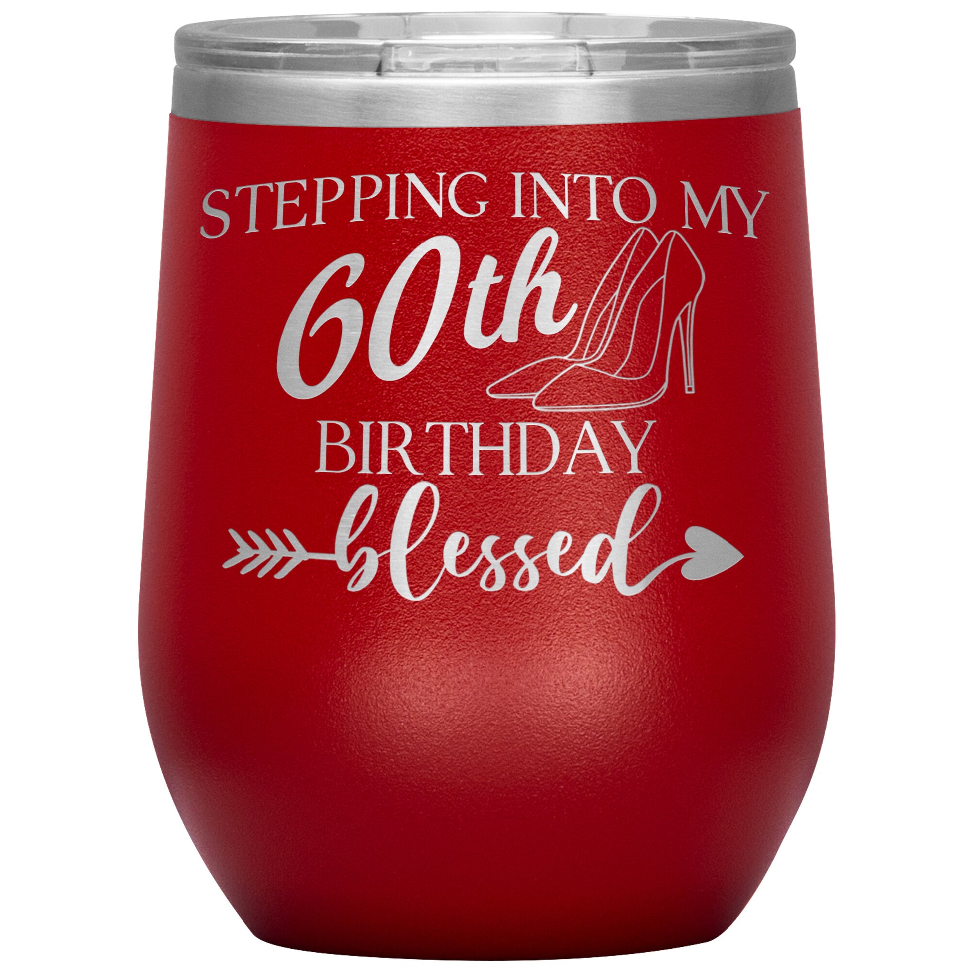 Stepping Into My 60th Birthday Blessed Tumbler