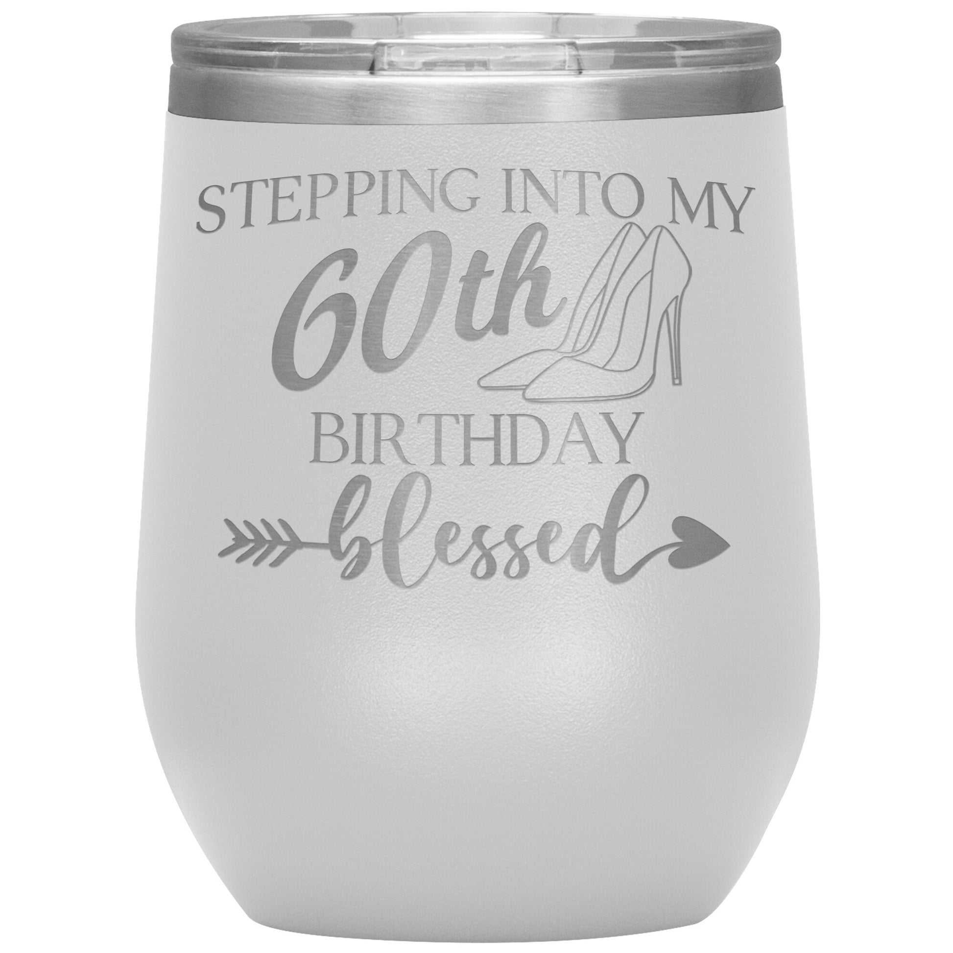 Stepping Into My 60th Birthday Blessed Tumbler