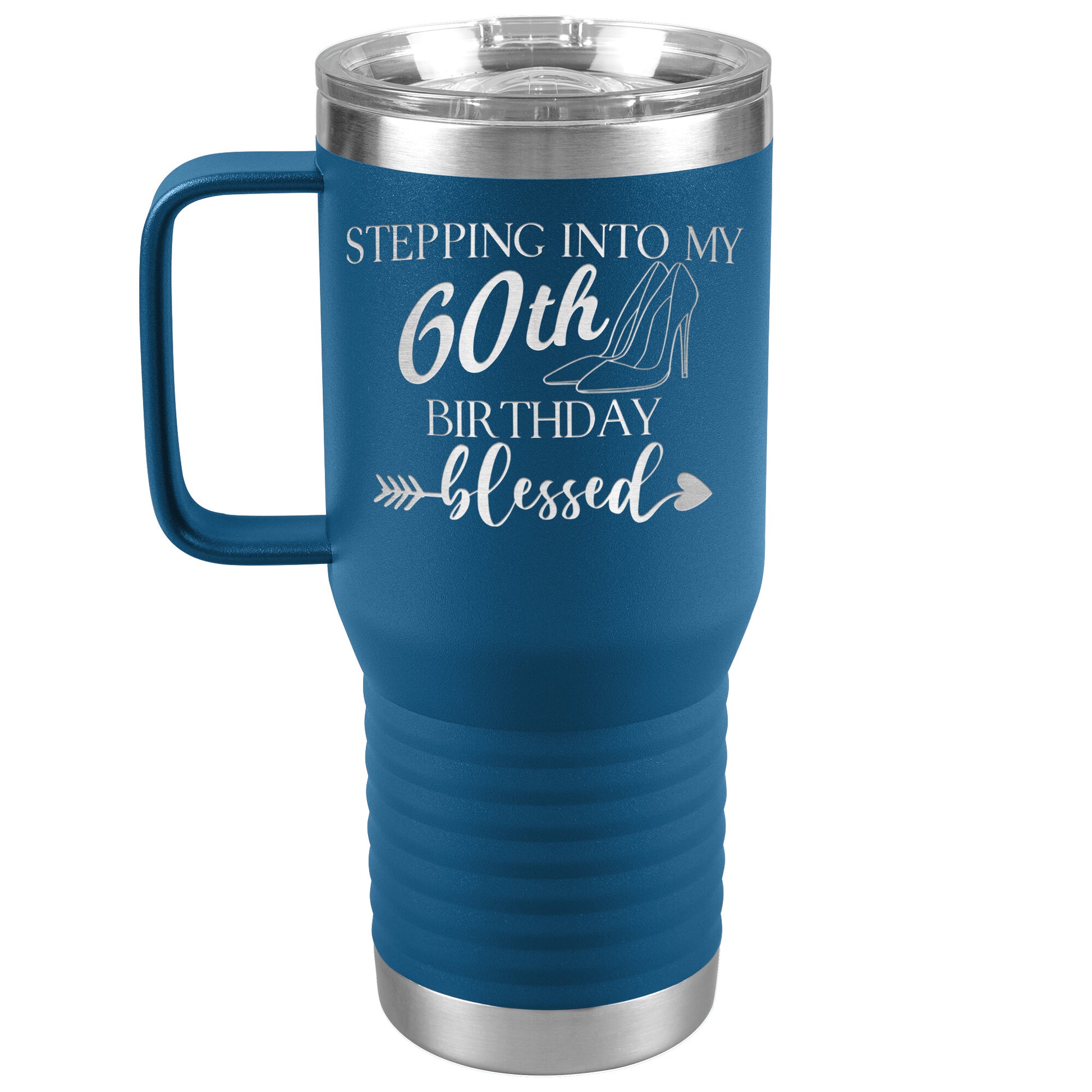 Stepping Into My 60th Birthday Blessed Tumbler