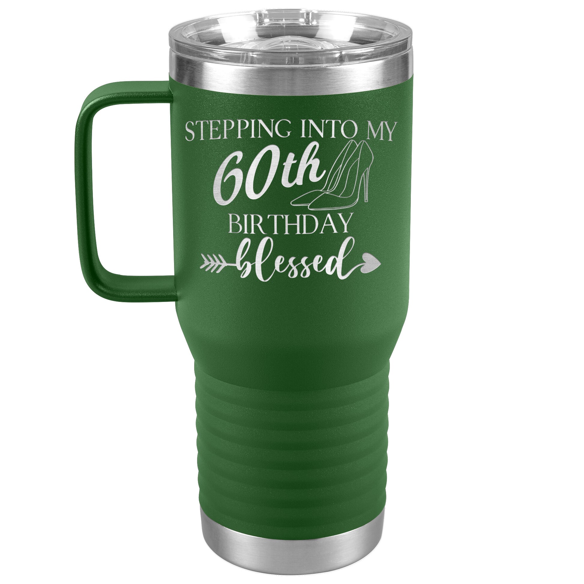 Stepping Into My 60th Birthday Blessed Tumbler