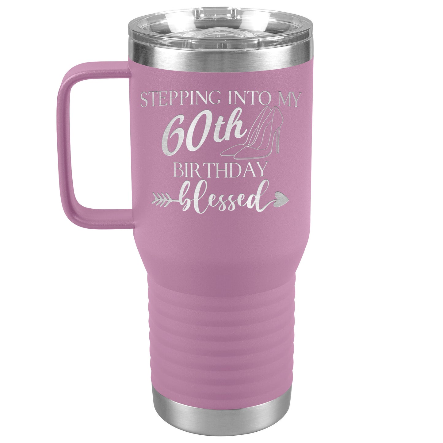 Stepping Into My 60th Birthday Blessed Tumbler