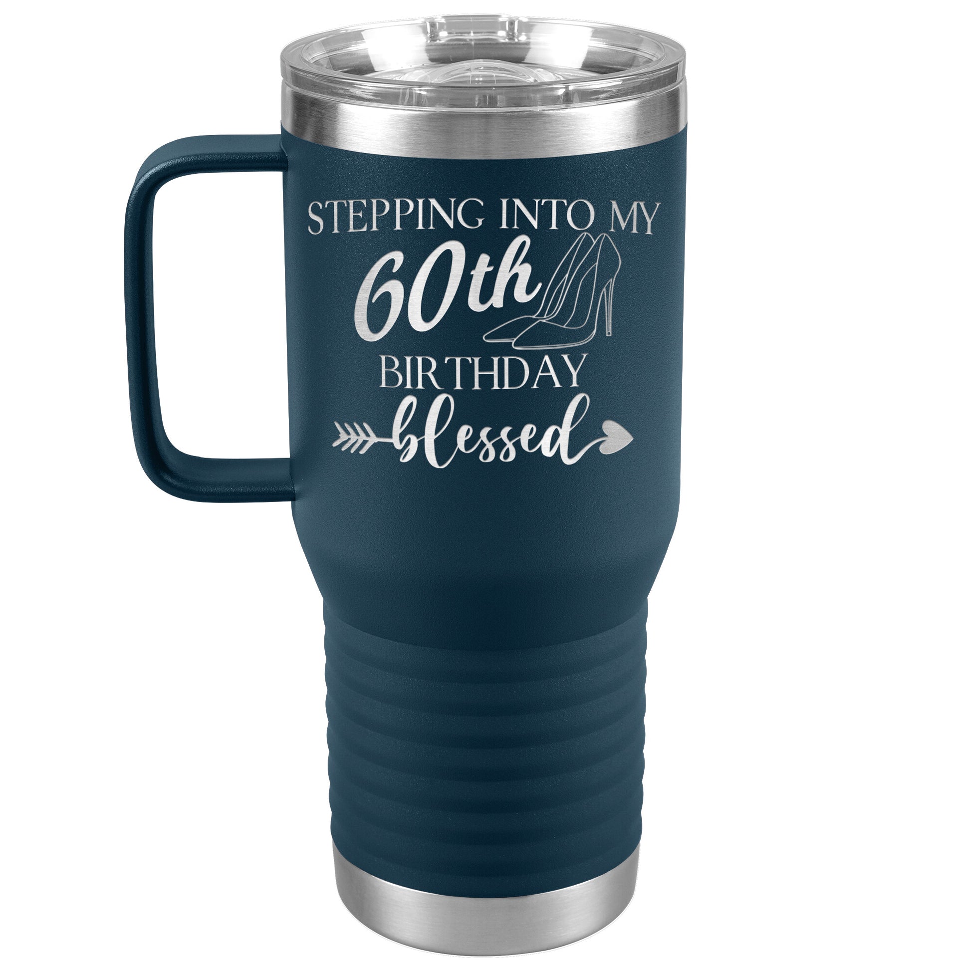 Stepping Into My 60th Birthday Blessed Tumbler