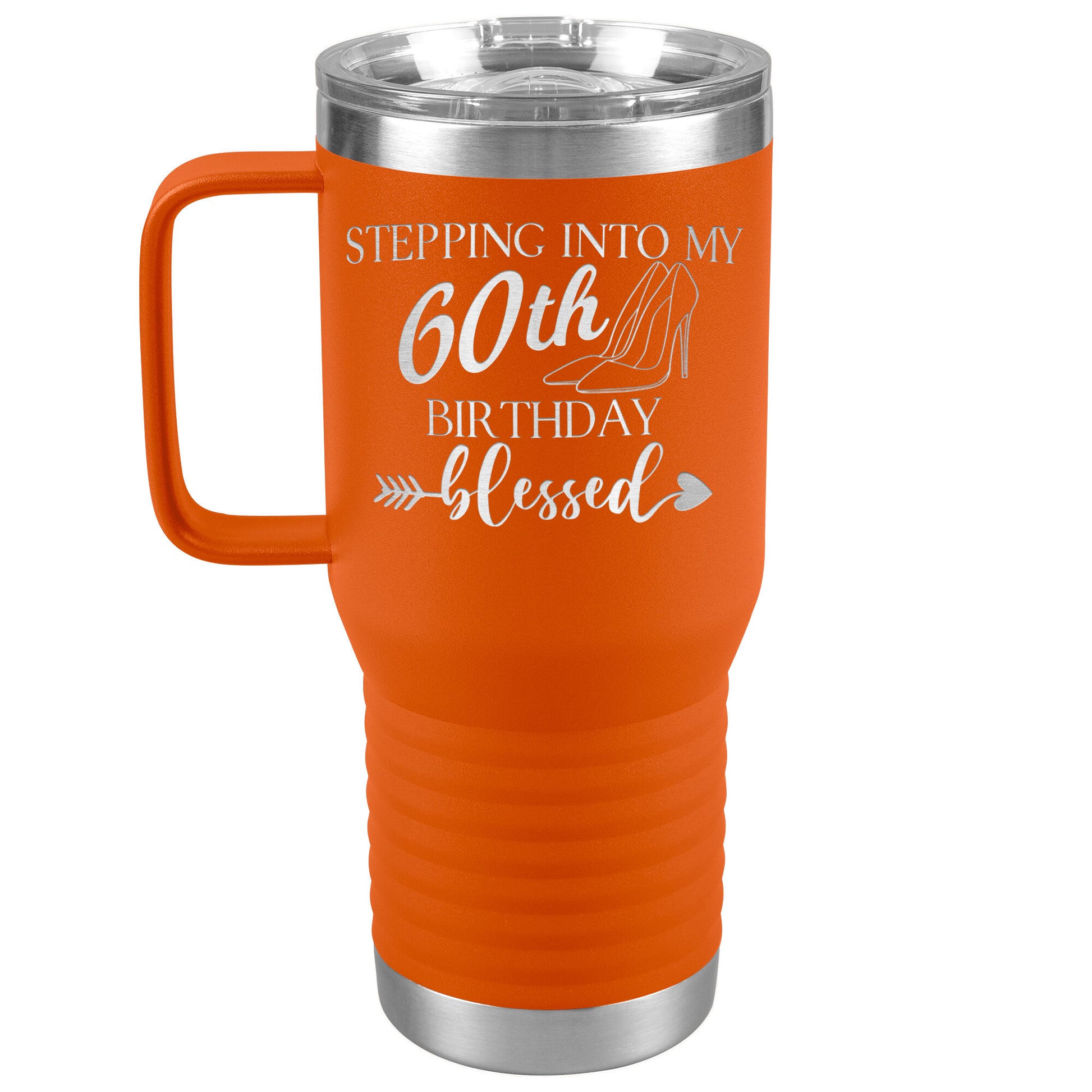Stepping Into My 60th Birthday Blessed Tumbler