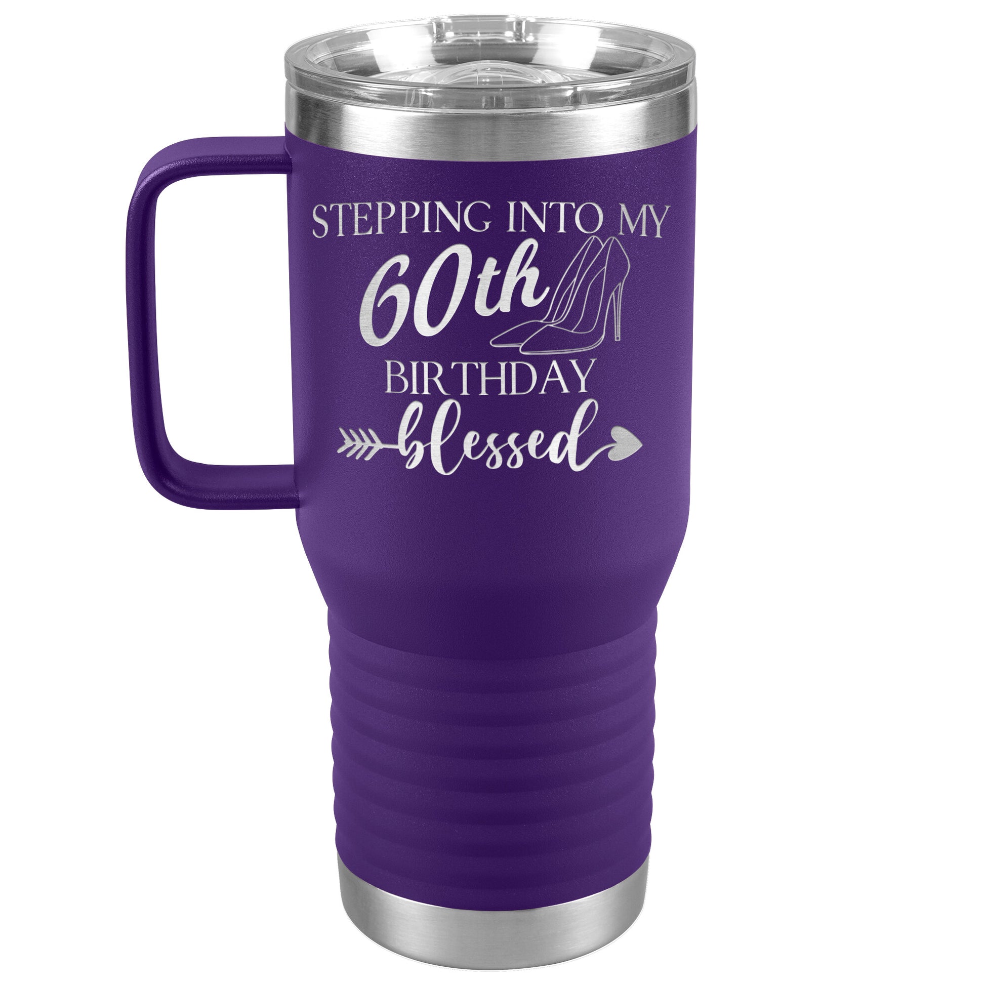 Stepping Into My 60th Birthday Blessed Tumbler
