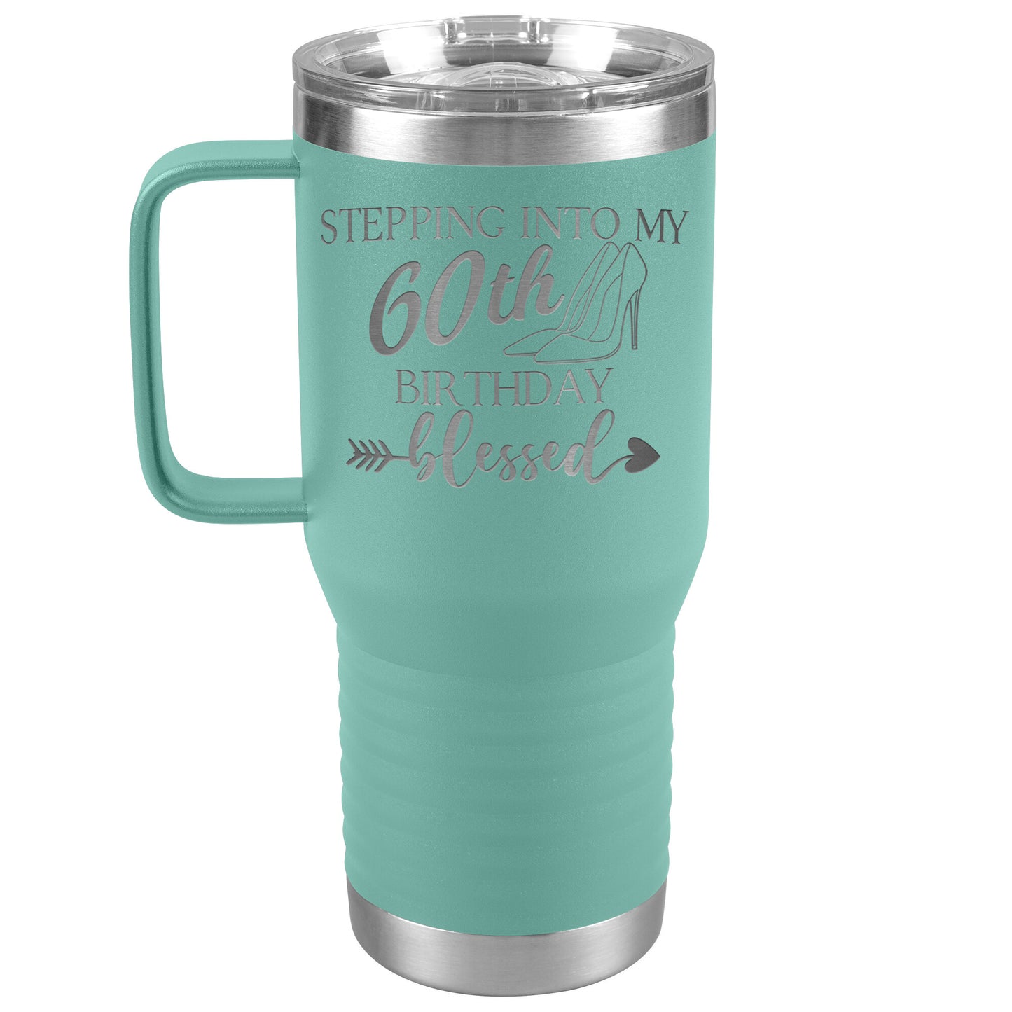 Stepping Into My 60th Birthday Blessed Tumbler
