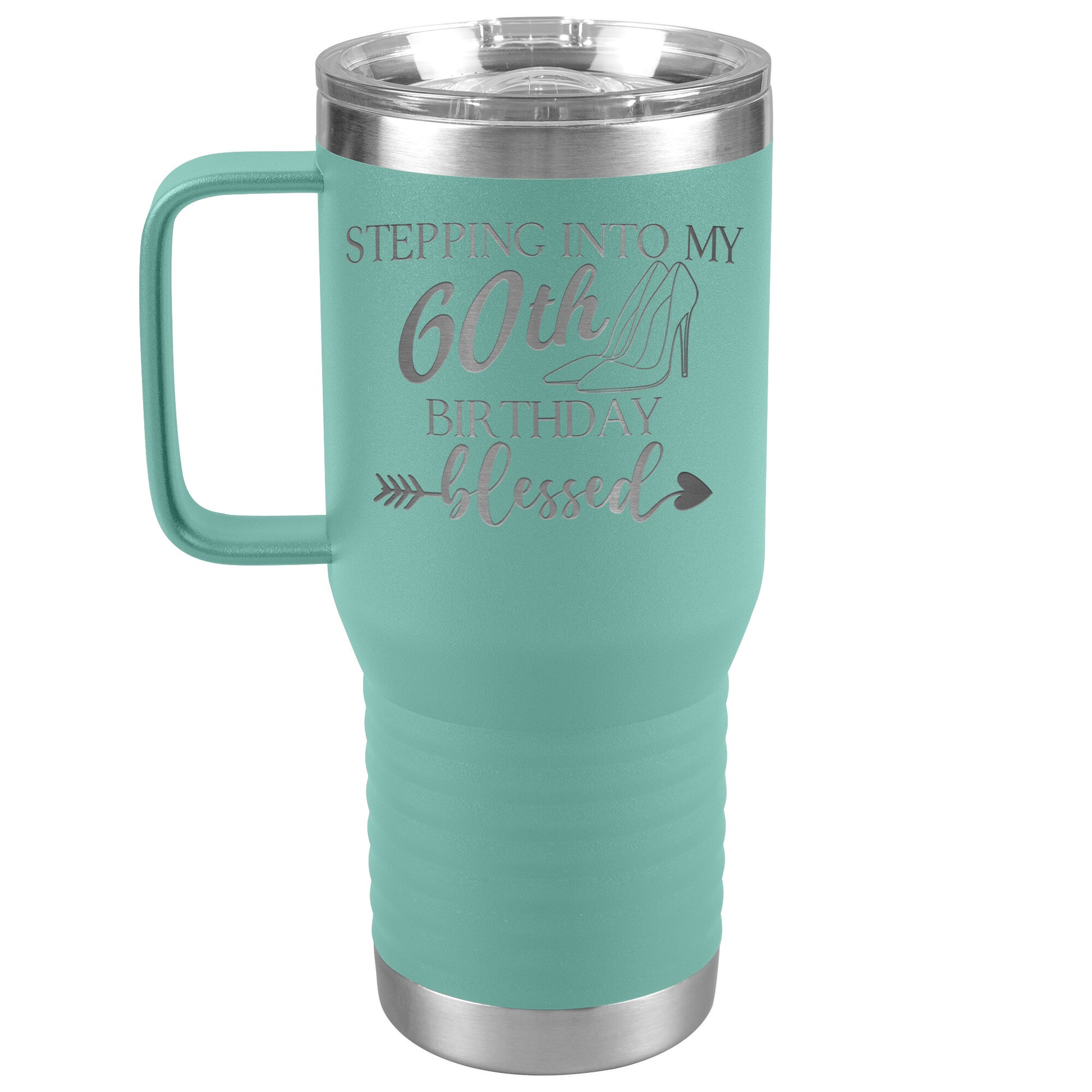 Stepping Into My 60th Birthday Blessed Tumbler