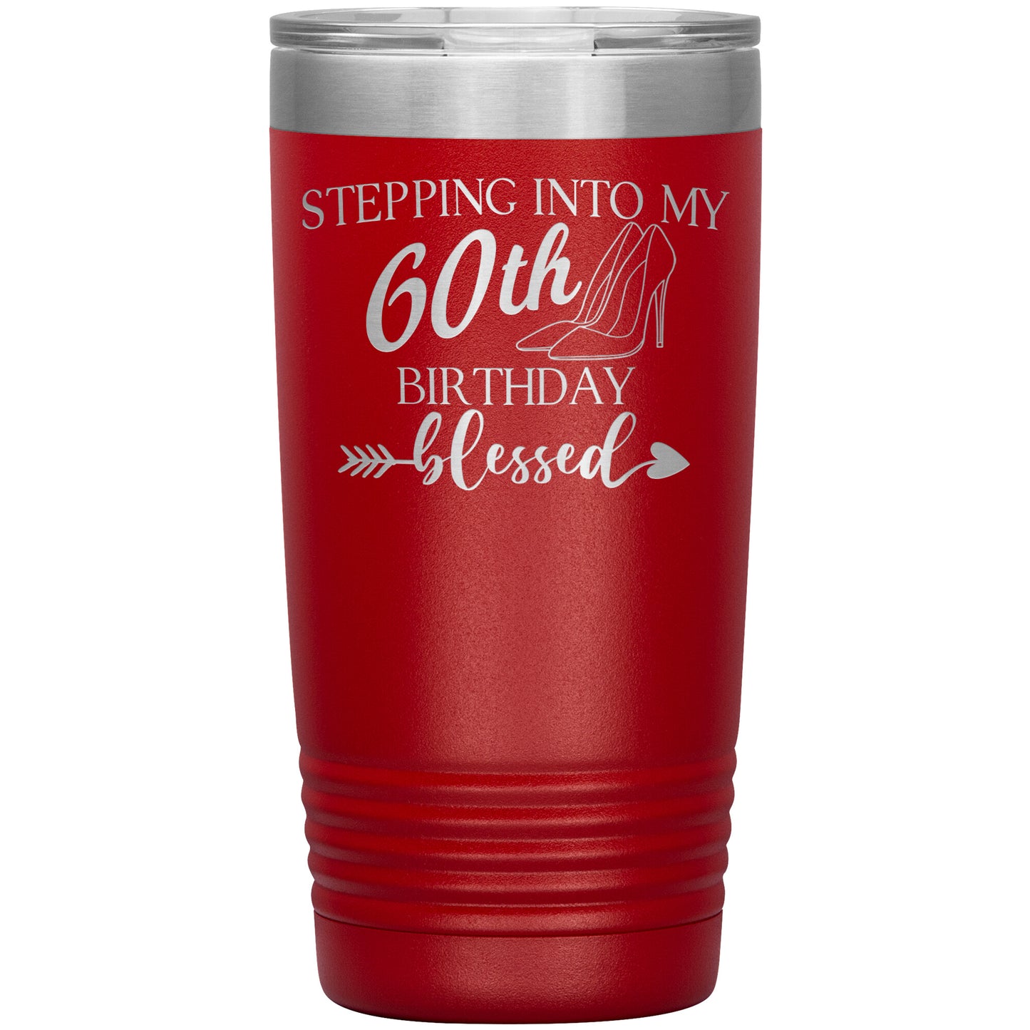 Stepping Into My 60th Birthday Blessed Tumbler