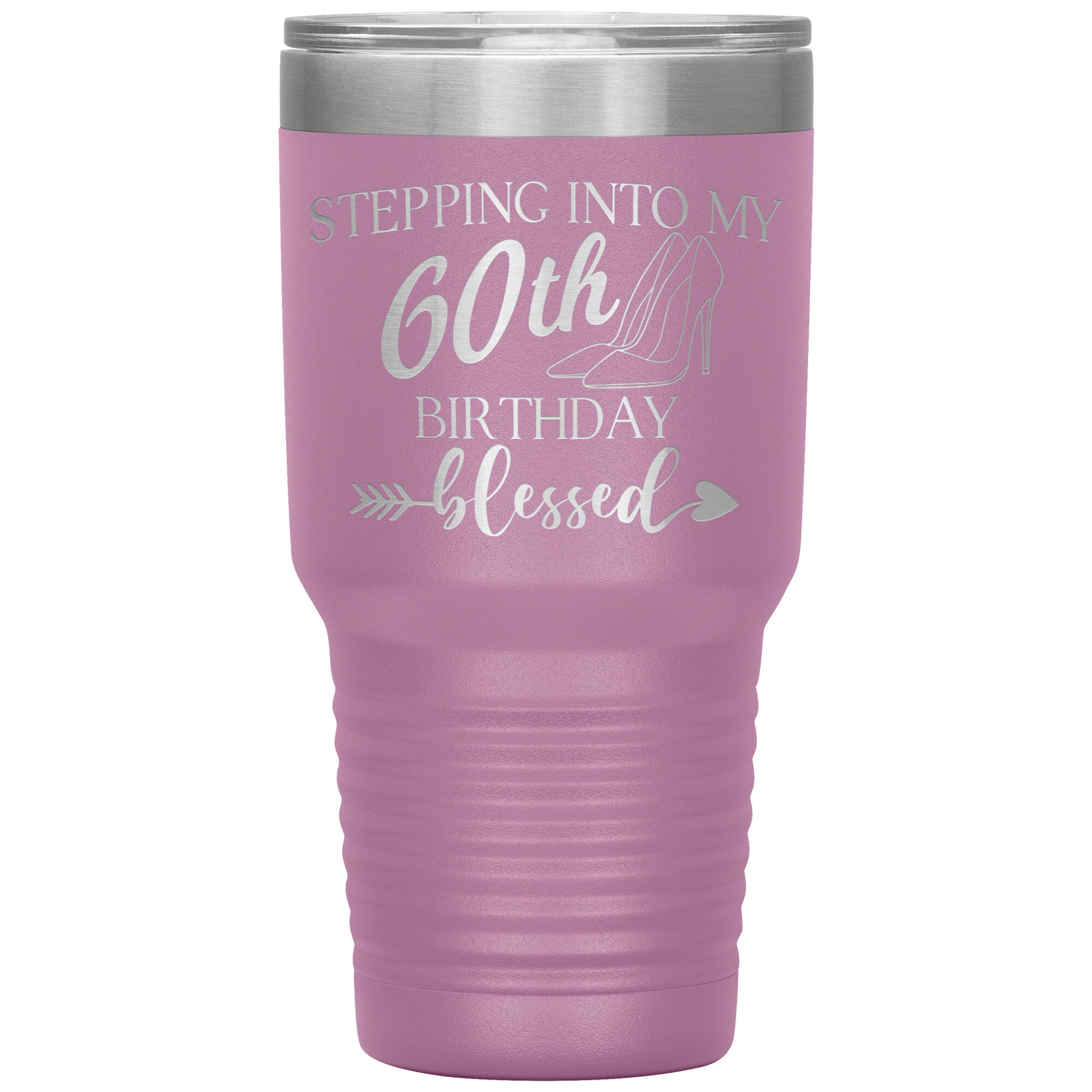 Stepping Into My 60th Birthday Blessed Tumbler