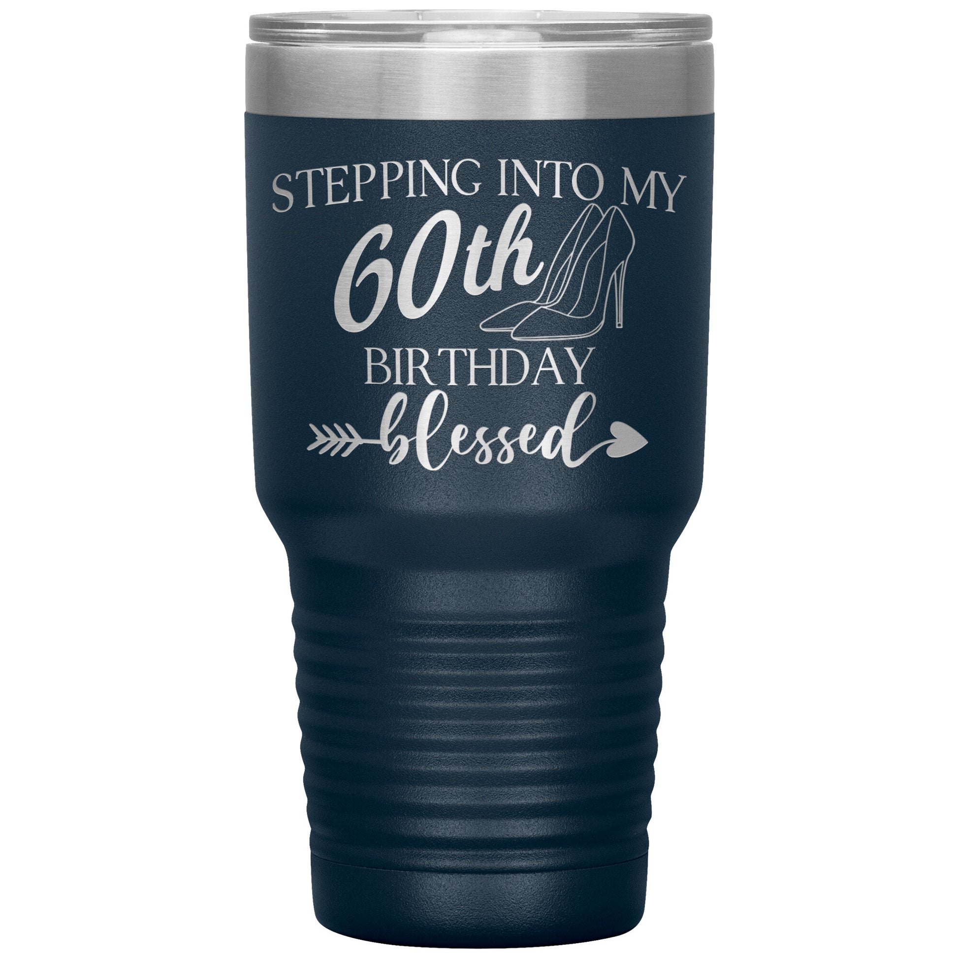 Stepping Into My 60th Birthday Blessed Tumbler