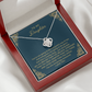 To My Daughter Love Knot Necklace