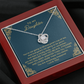 To My Daughter Love Knot Necklace