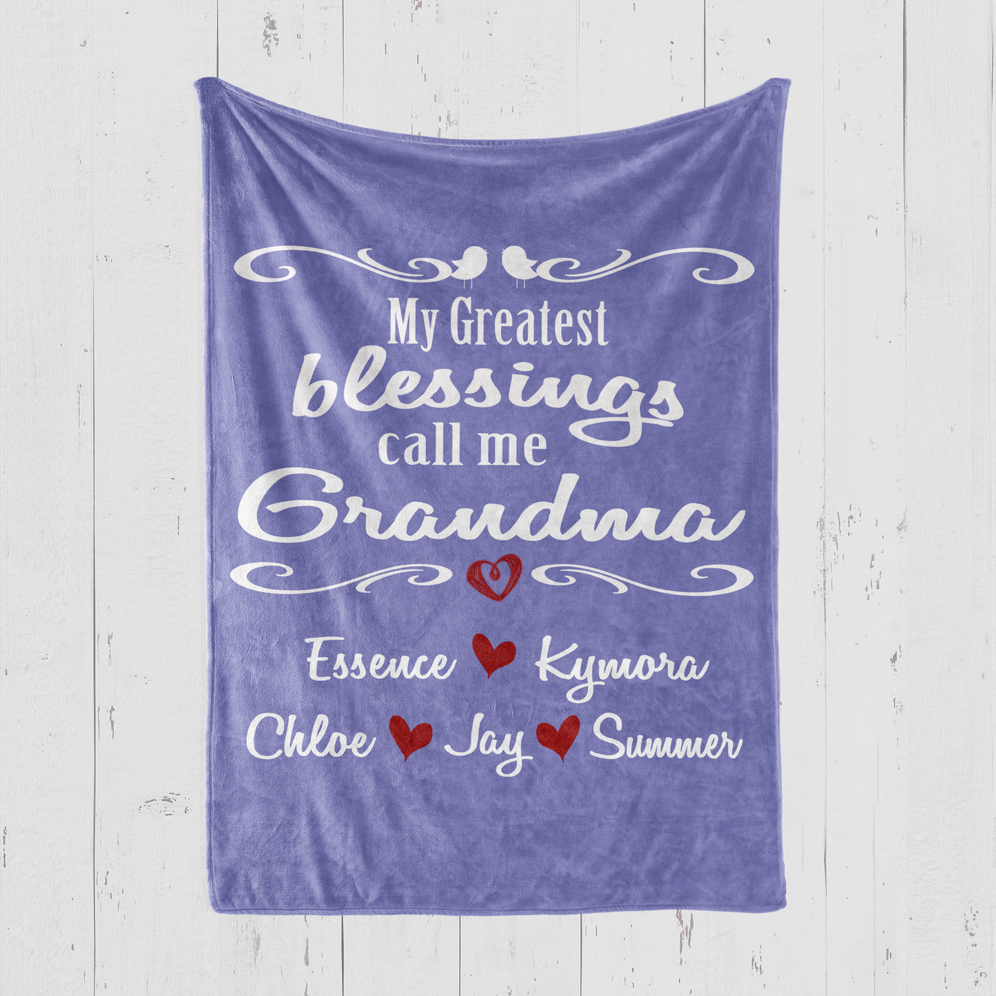 My Greatest Blessings Call Me Grandma Blanket