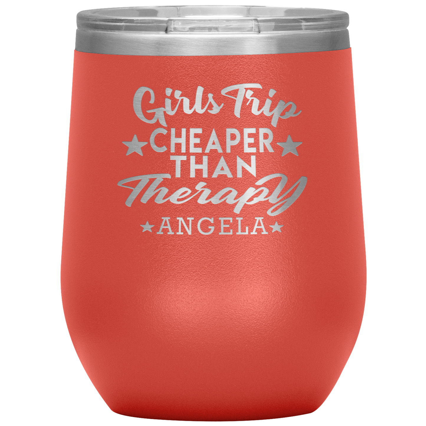 Girls Trip Cheaper Than Therapy Wine Tumbler