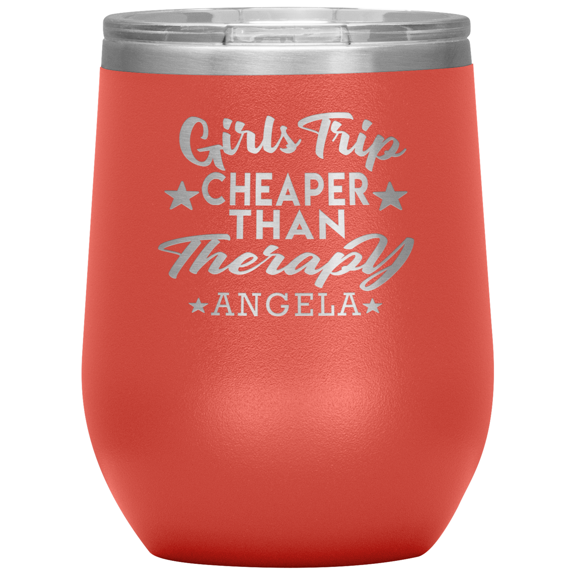 Girls Trip Cheaper Than Therapy Wine Tumbler