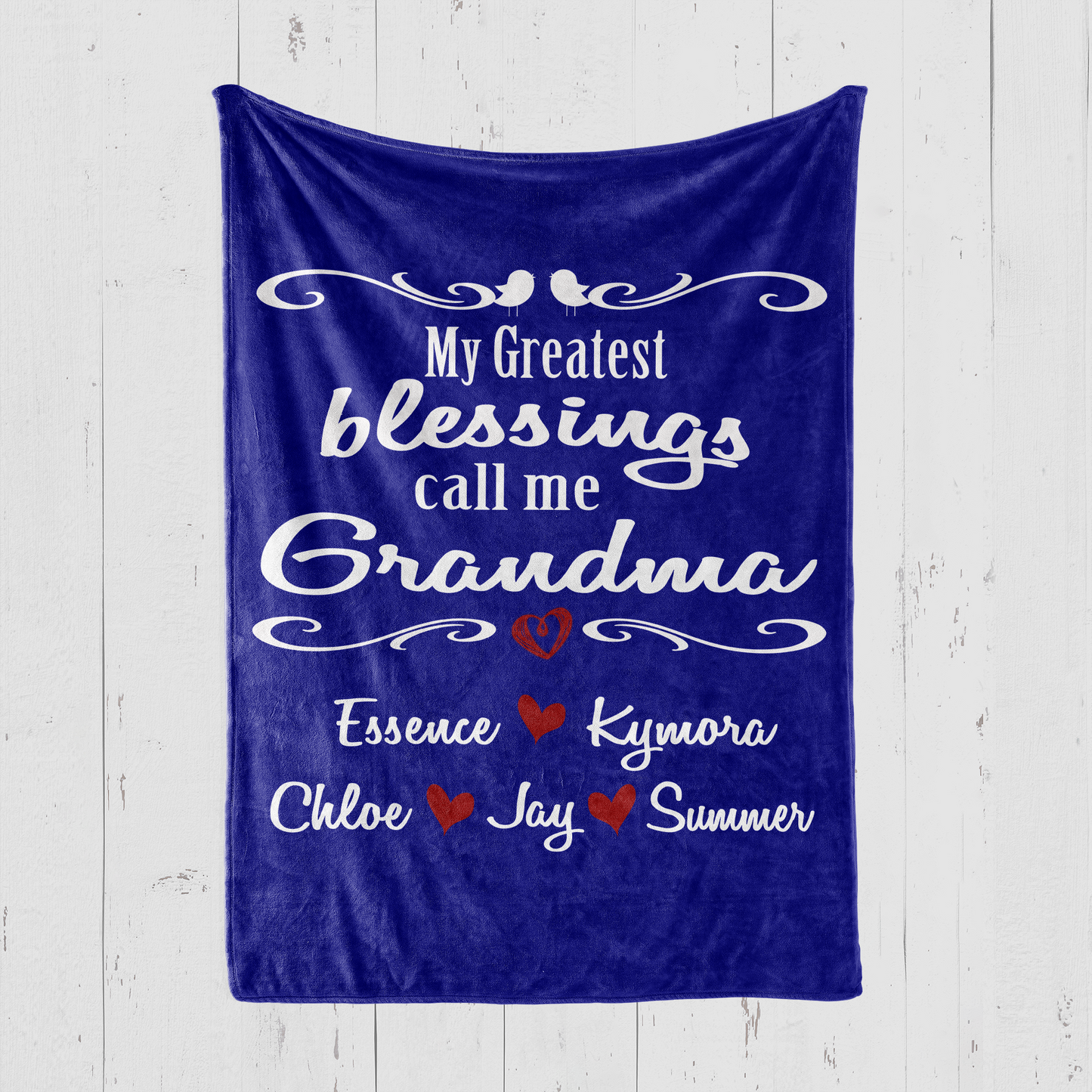 My Greatest Blessings Call Me Grandma Blanket
