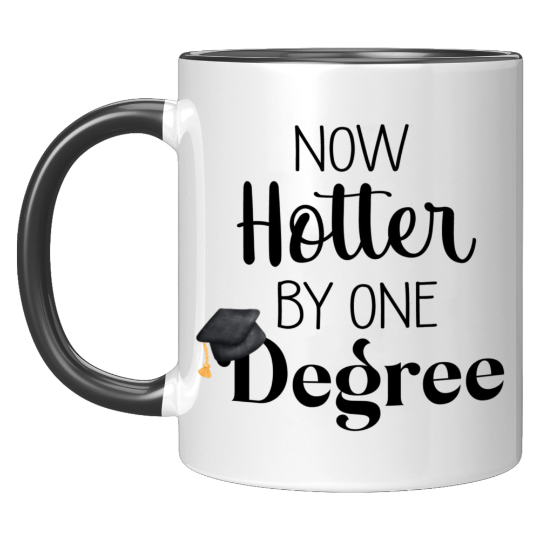 Now Hotter By One Degree Graduation Mug