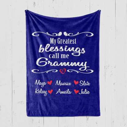 My Greatest Blessings Grammy Blanket