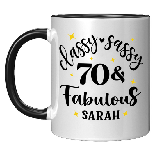 Classy Sassy 70 and Fabulous Birthday Mug