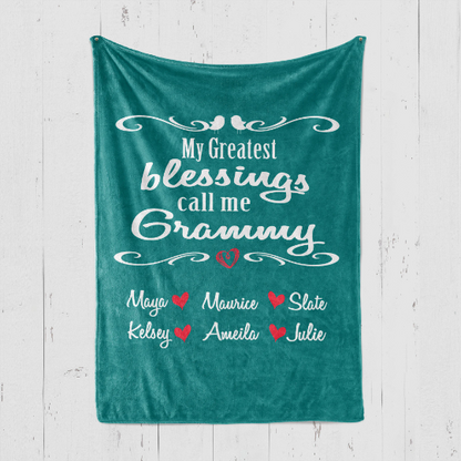 My Greatest Blessings Grammy Blanket