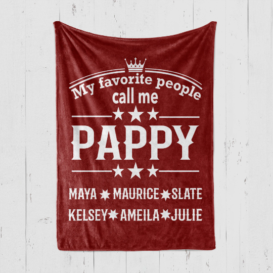 My Favorite People Pappy Blanket